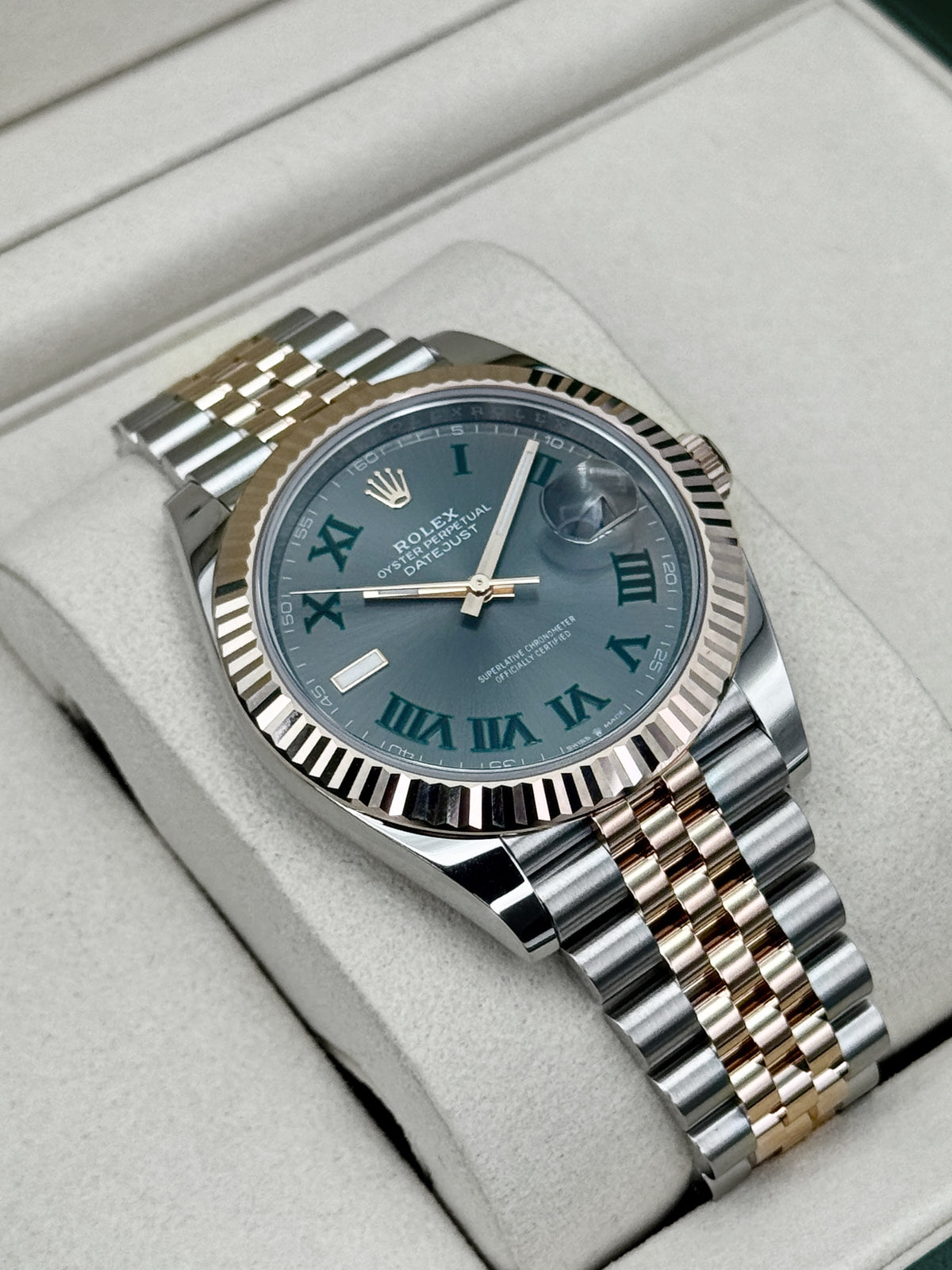 NEW 2026 Rolex Datejust 41mm 126331 Two-Tone Jubilee Wimbledon Dial
