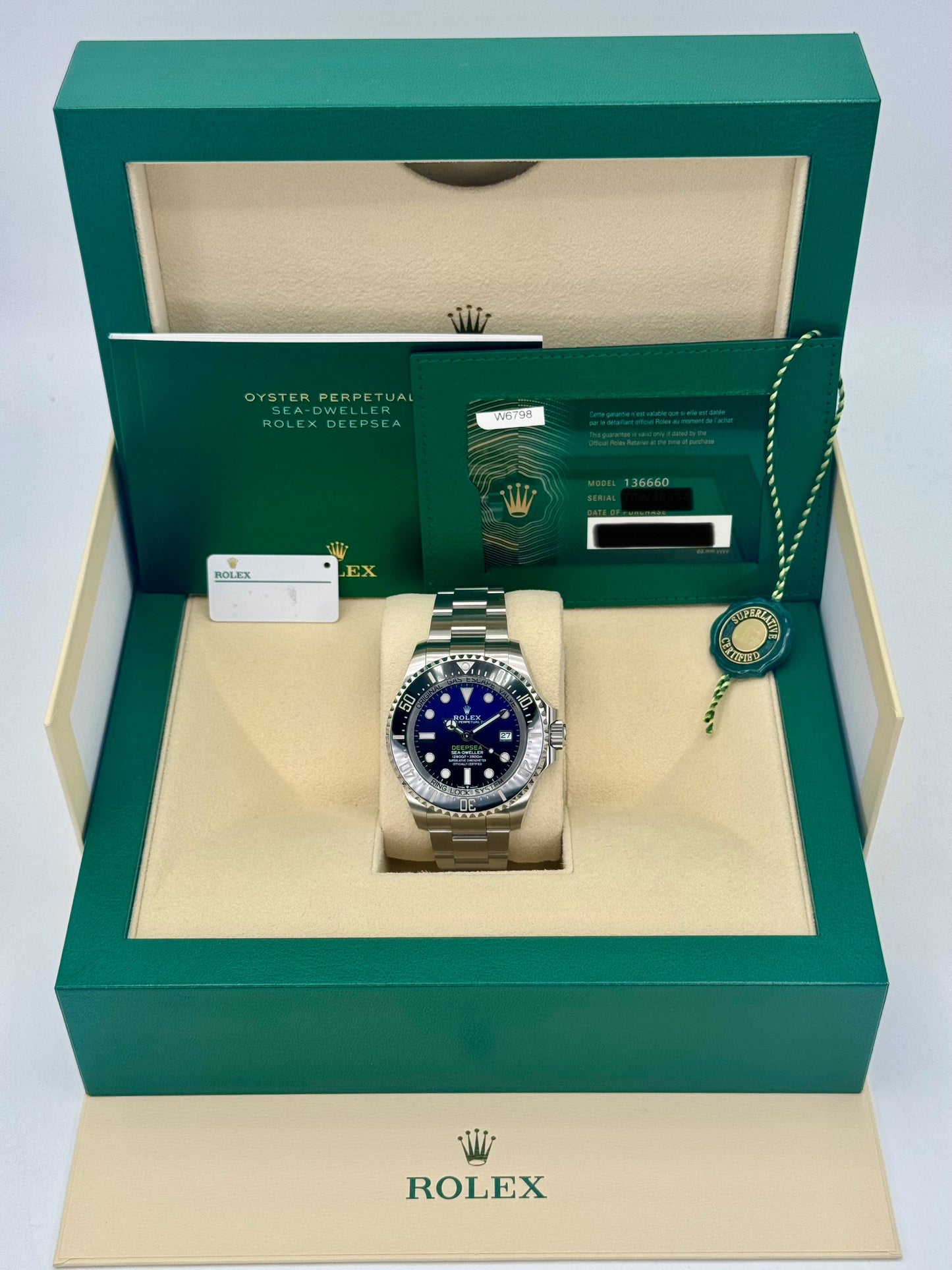 2023 Rolex Deepsea "James Cameron" 44mm 136660 Blue Dial