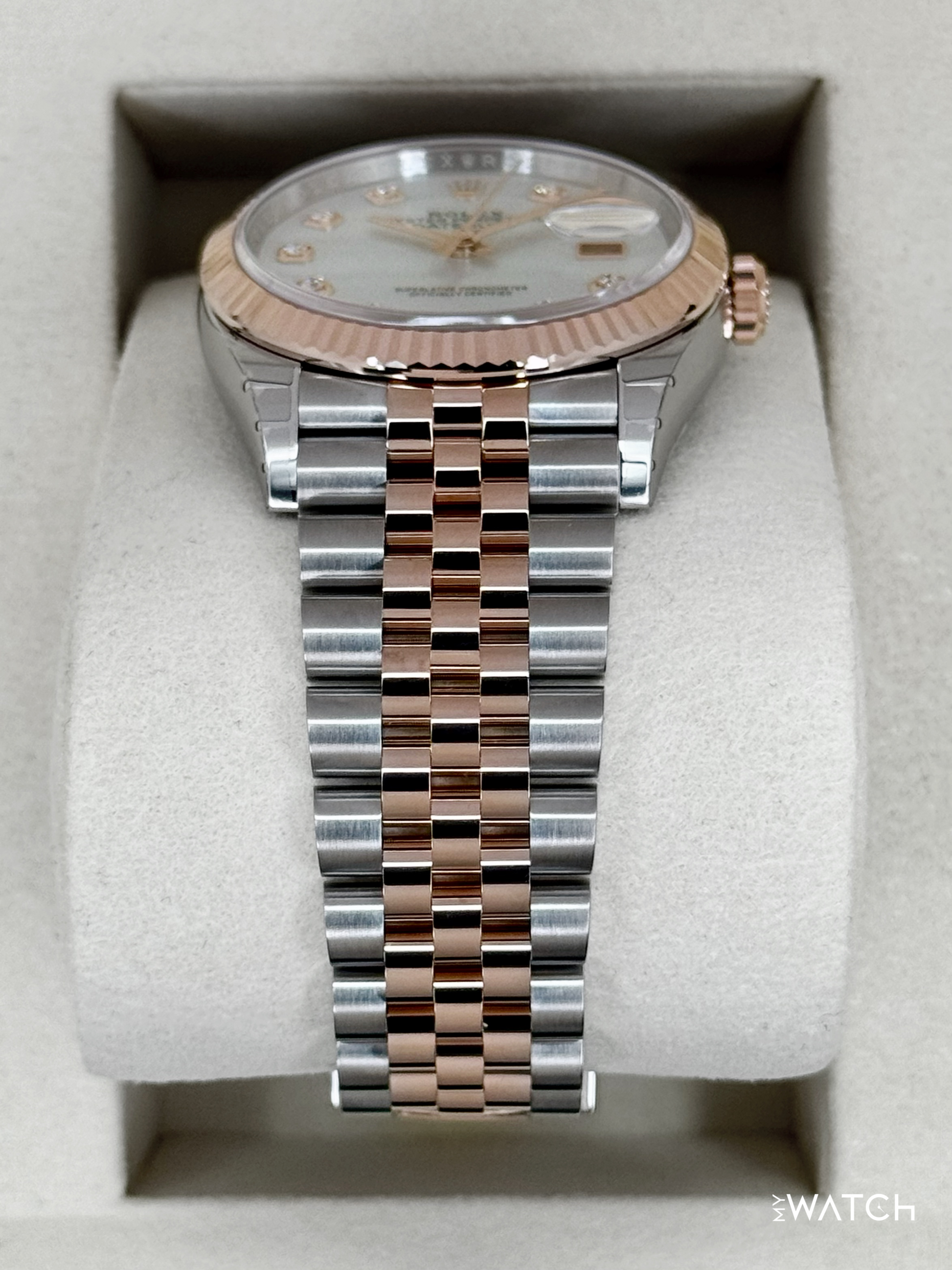 NEW 2026 Rolex Datejust 36mm 126231 Two-Tone MOP Diamond Dial (STICKERED) - MyWatchLLC