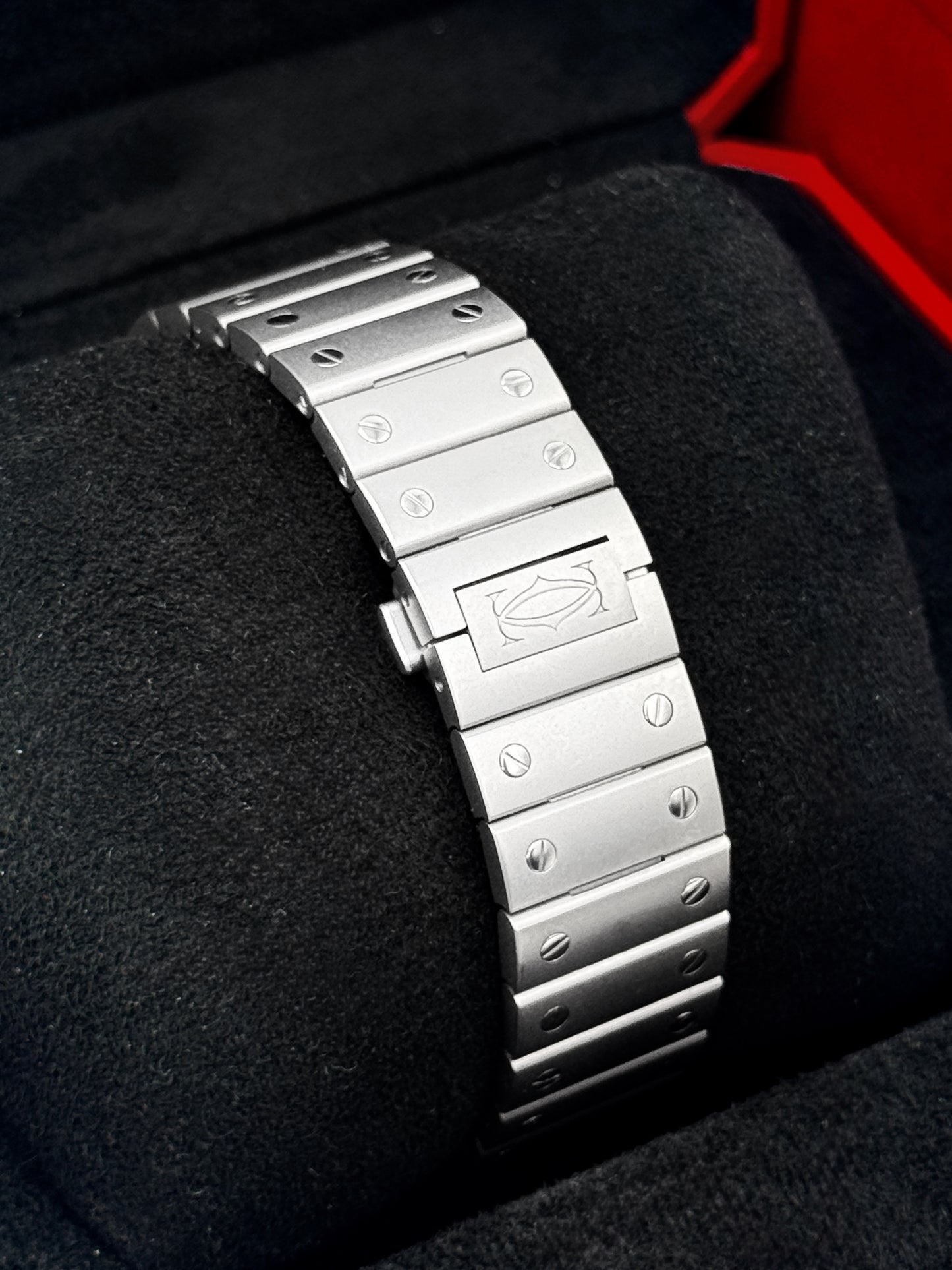2025 Cartier Santos De Cartier 39.8mm WSSA0089 Titanium White Dial