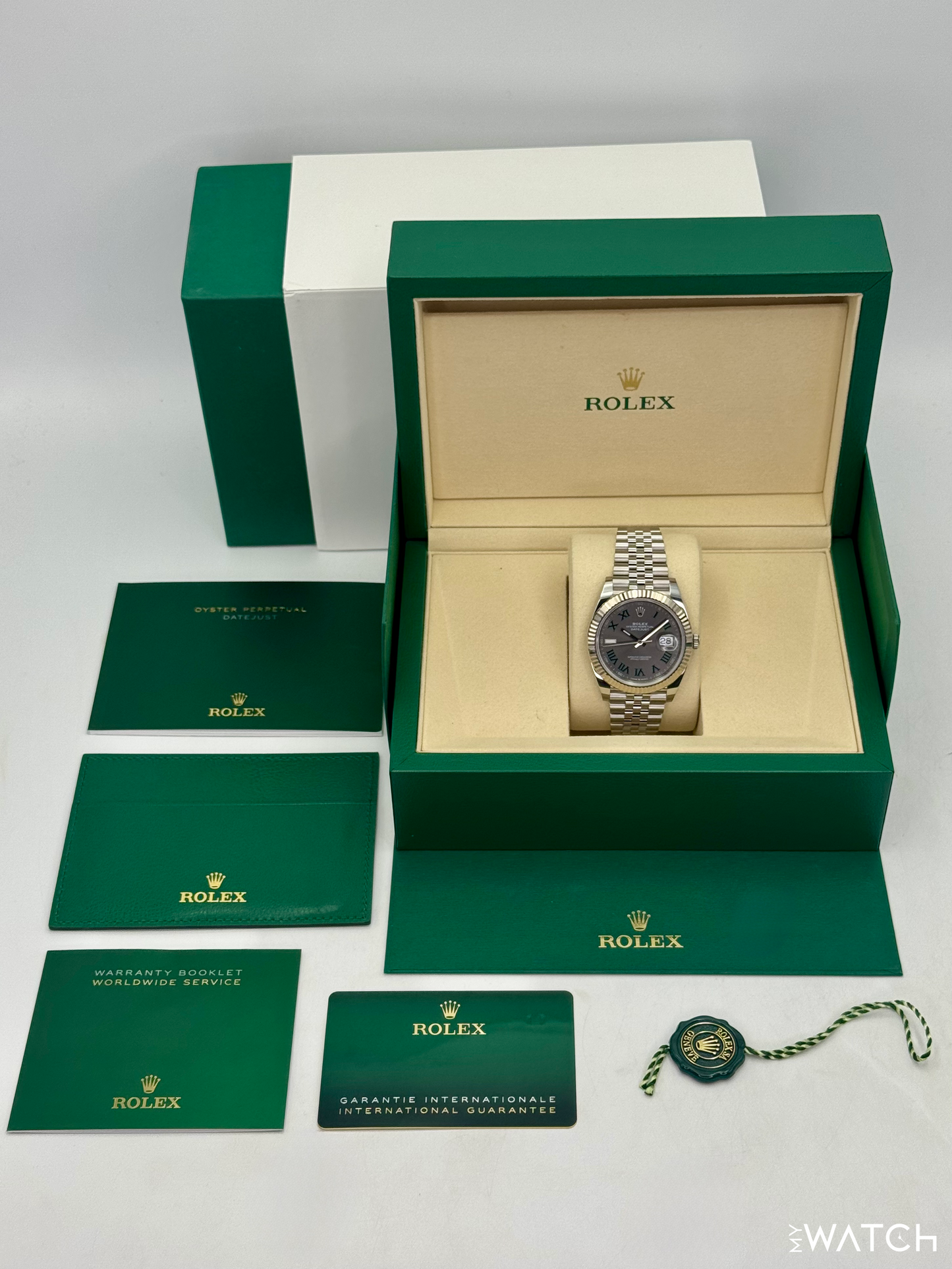 2025 Rolex Datejust 41mm 126334 Jubilee Wimbledon Dial