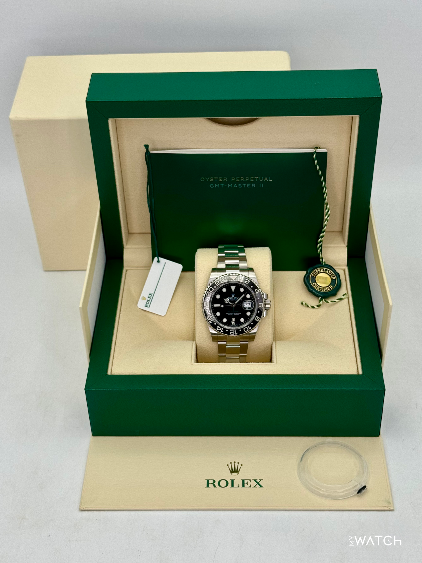Rolex GMT-Master II 40mm 116710LN Stainless Steel Black Dial - MyWatchLLC