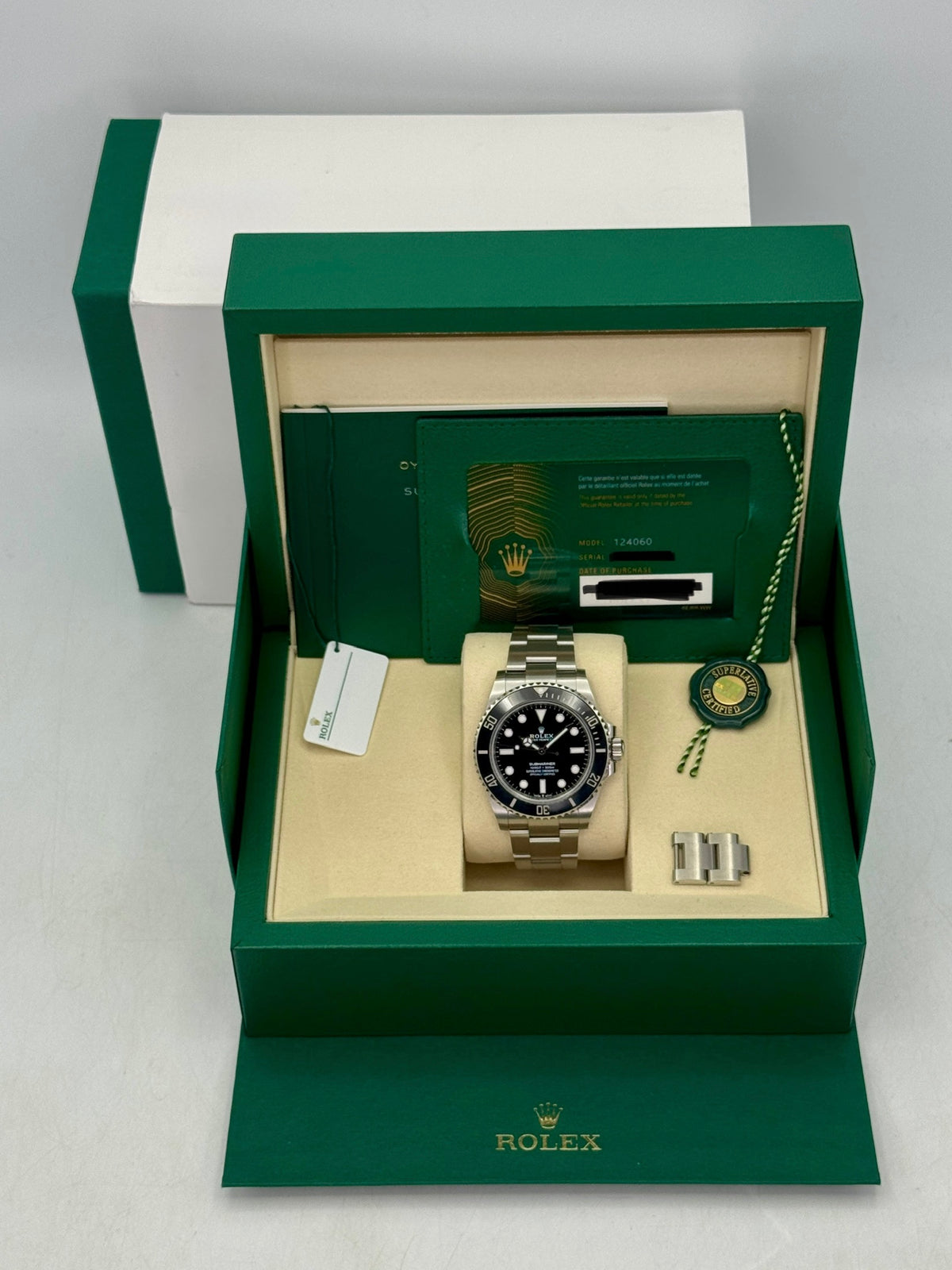 2025 Rolex Submariner 41mm 124060 Stainless Steel Black Dial