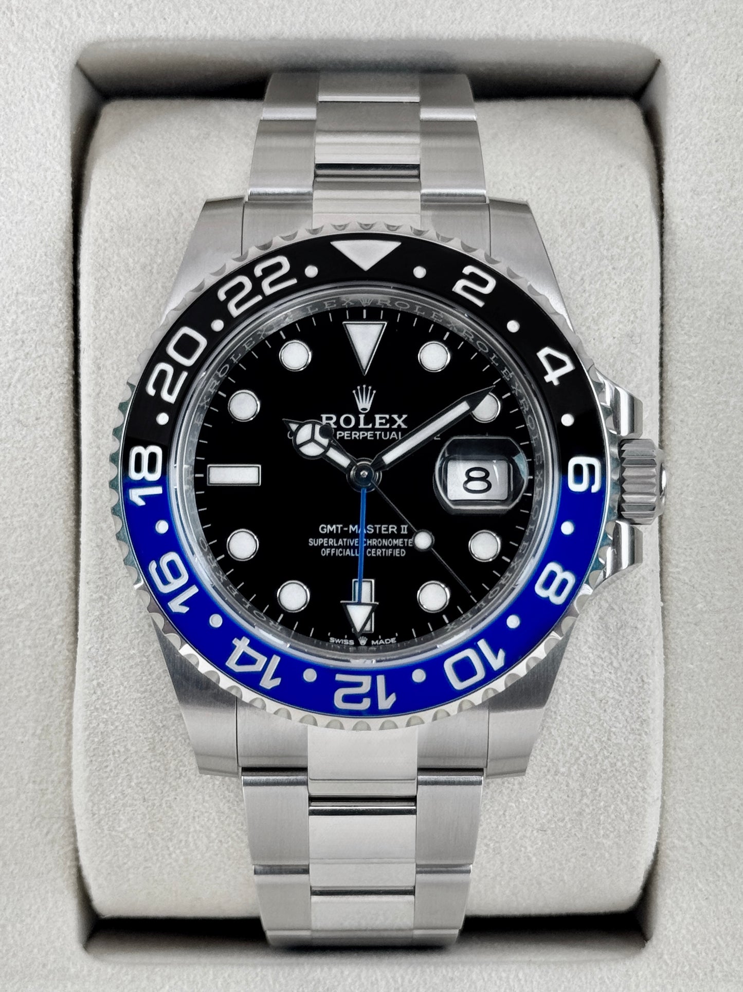 NEW 2026 Rolex GMT-Master II Batman 40mm 126710BLNR Oyster (NEW STYLE CARD)