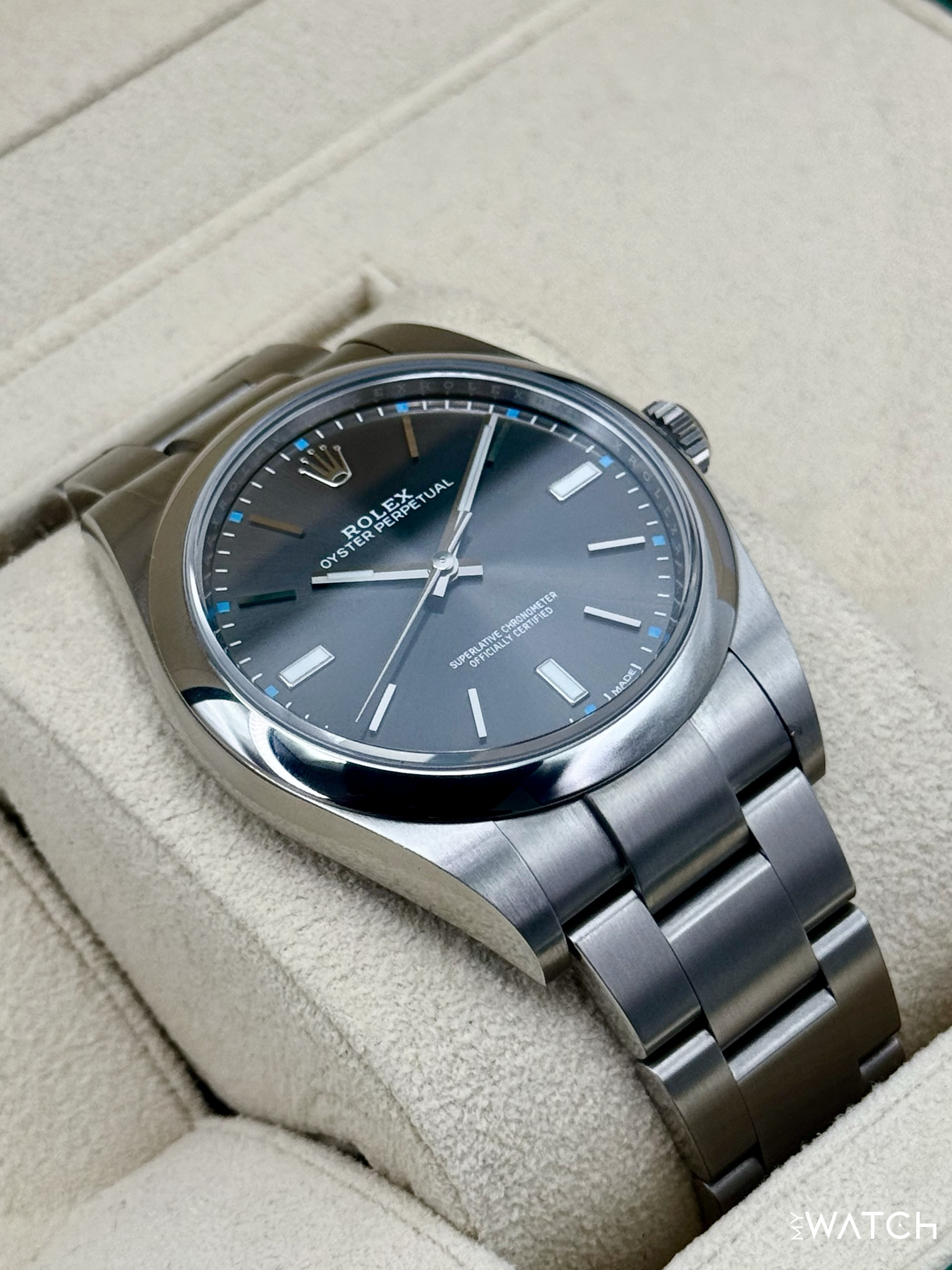 2019 Rolex Oyster Perpetual 39mm 114300 Rhodium Dial - MyWatchLLC