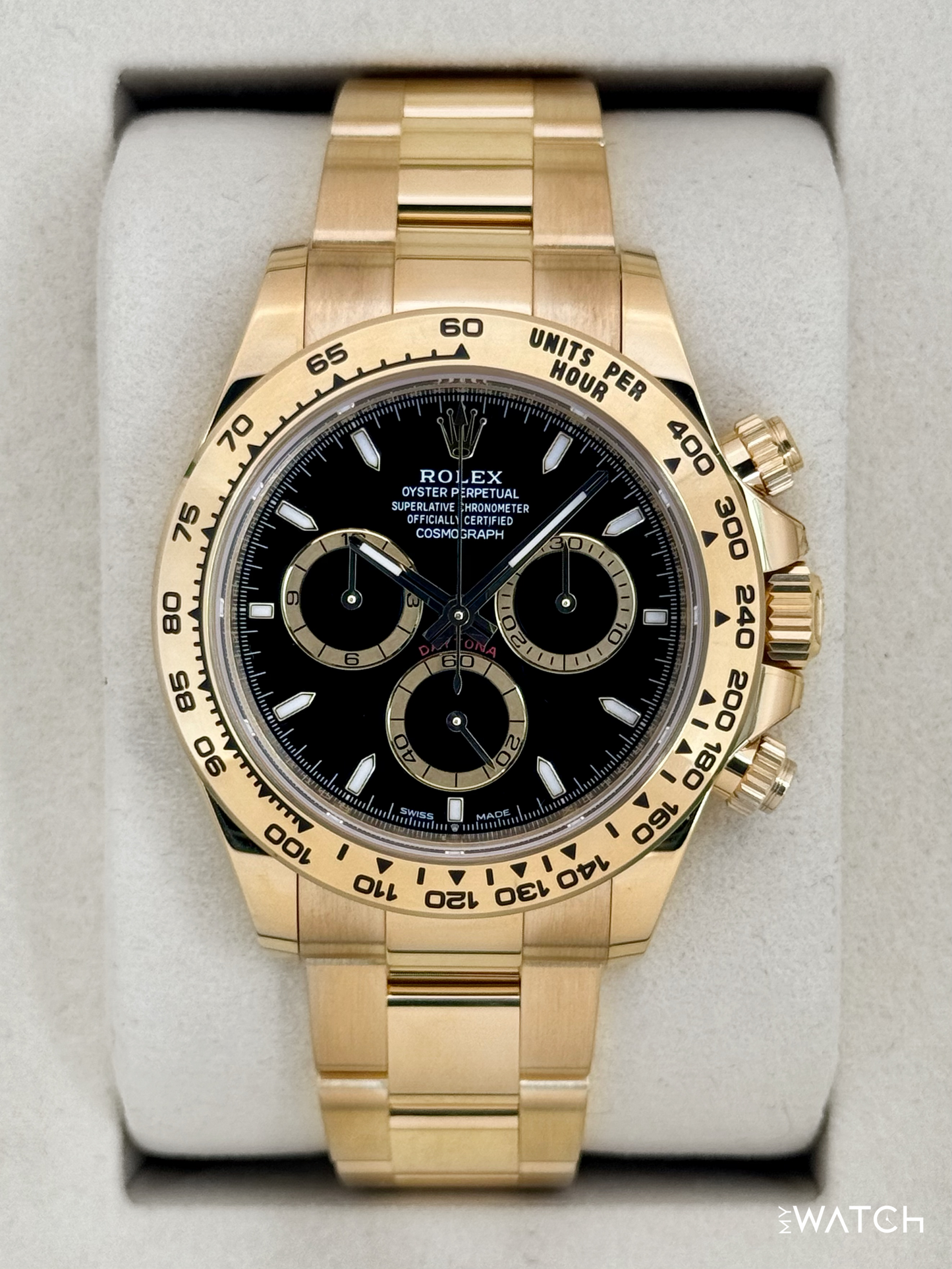 NEW 2025 Rolex Daytona 40mm 126508 18K Yellow Gold Black Dial