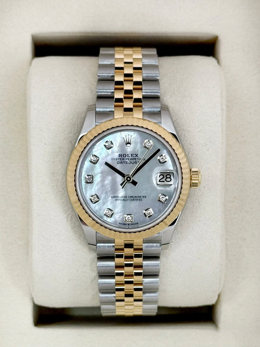 NEW 2026 Rolex Datejust 31mm 278273 Jubilee Mother of Pearl Diamond Dial
