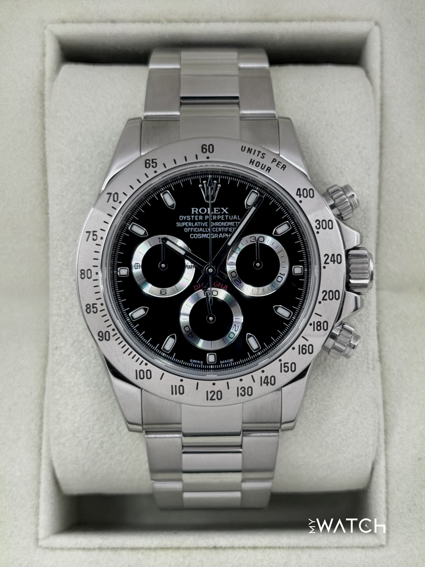 2013 Rolex Daytona 40mm 116520 Stainless Steel Black APH Dial