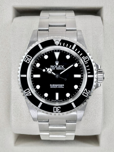 2006 Rolex Submariner 40mm 14060M Stainless Steel Two-Liner Black Dial (Collectors Set)