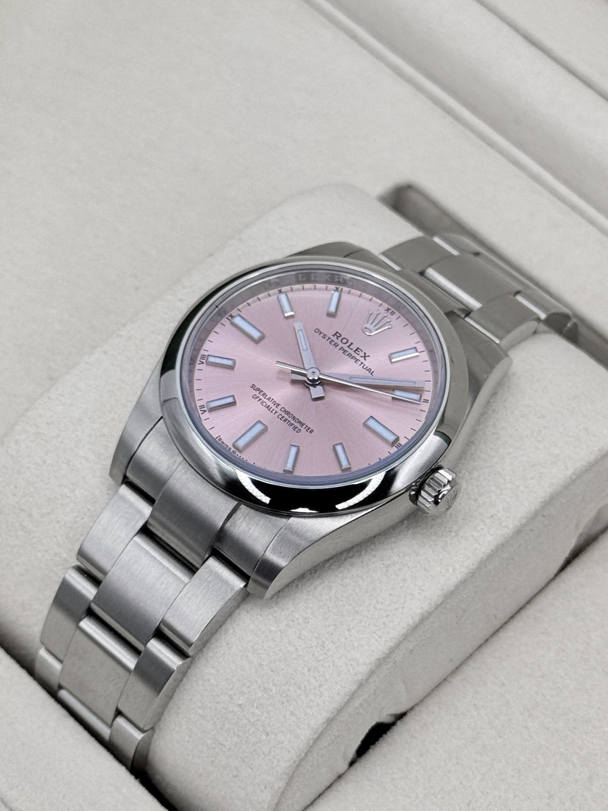 2025 Rolex Oyster Perpetual 34mm 124200 Candy Pink Dial