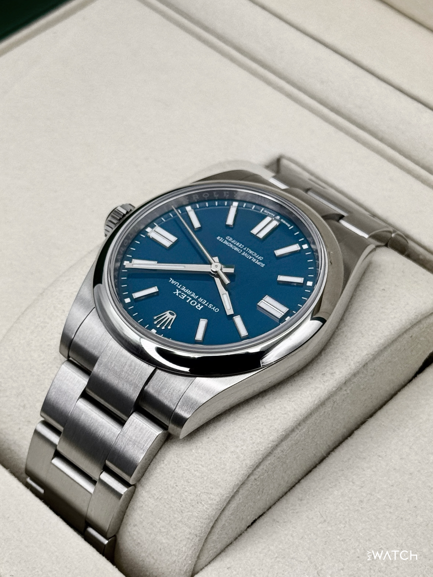 2025 Rolex Oyster Perpetual 41mm 134300 Med Blue Dial - MyWatchLLC