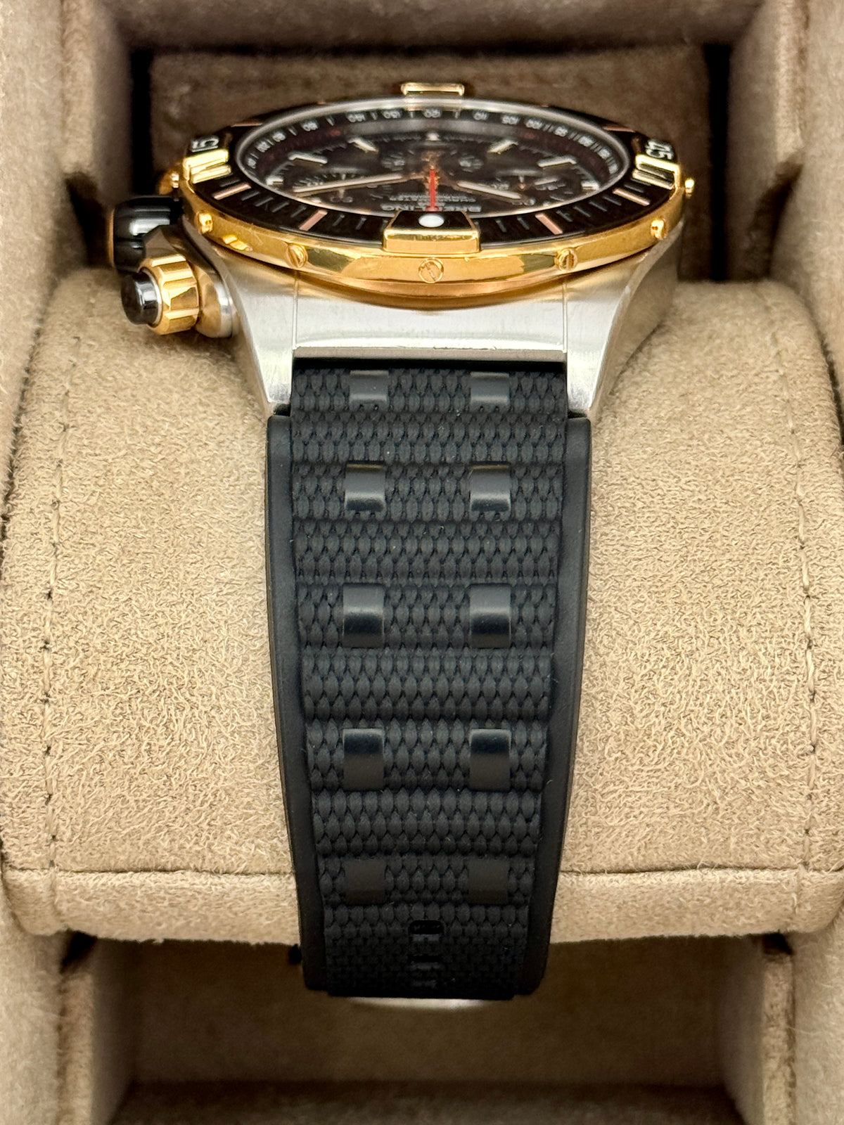 2023 Breitling Super Chronomat B01 44mm UB0136 Two-Tone Black Dial