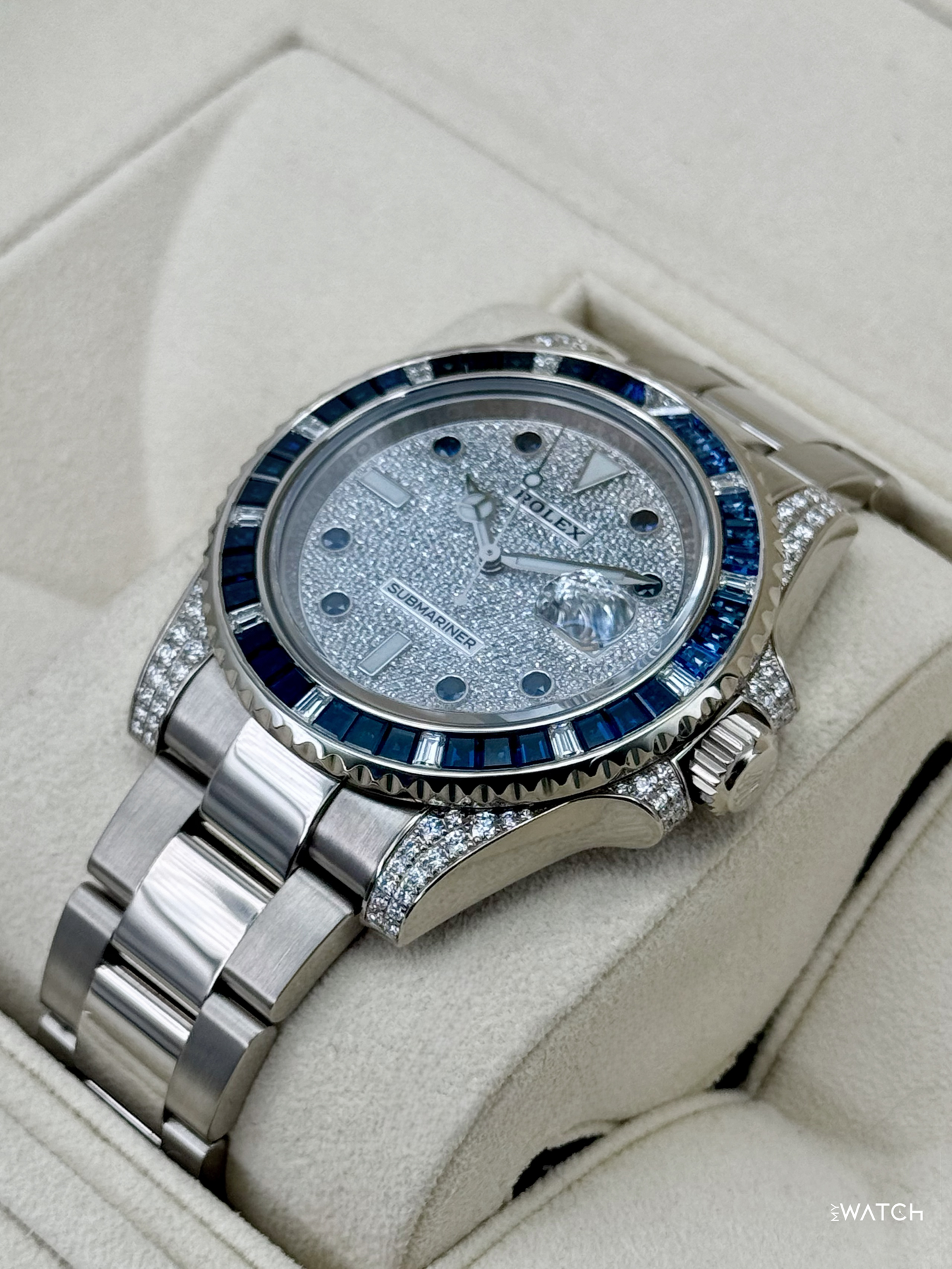 2019 Rolex Submariner 40mm 116659SABR White Gold Diamond Pave Dial - MyWatchLLC