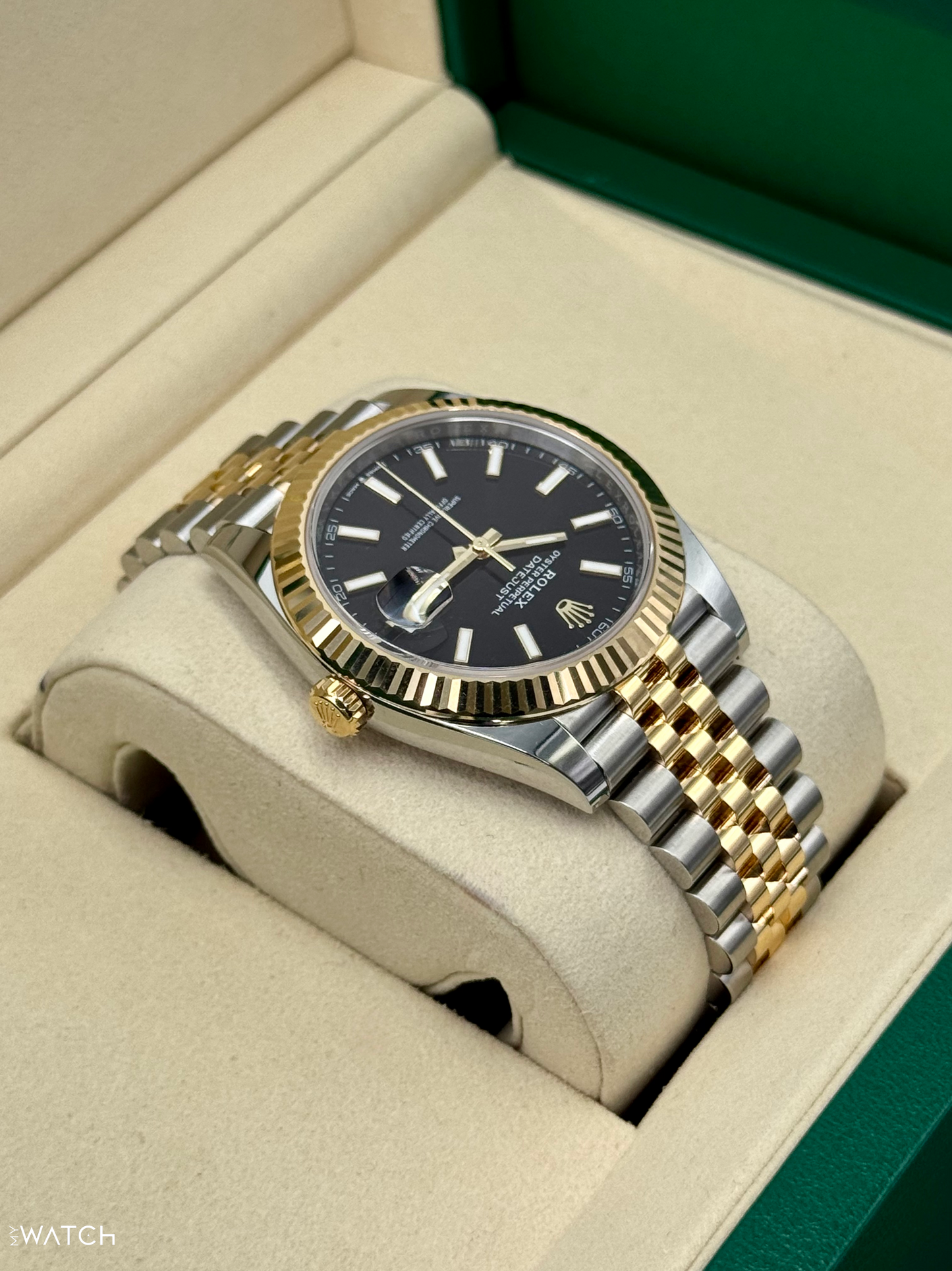 NEW 2025 Rolex Datejust 41mm 126333 Two-Tone Jubilee Black Dial