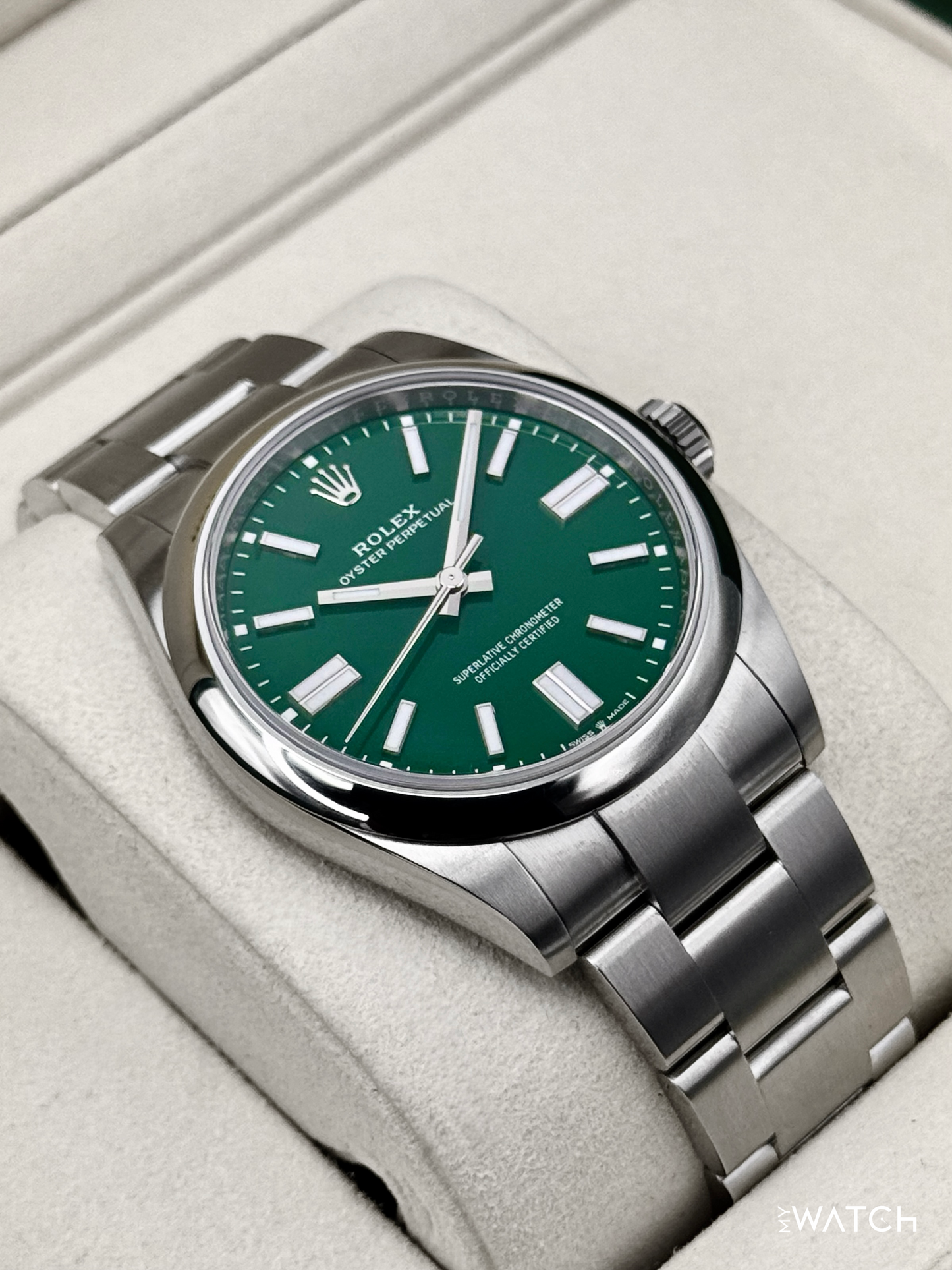 NEW 2025 Rolex Oyster Perpetual 41mm 134300 Green Dial - MyWatchLLC