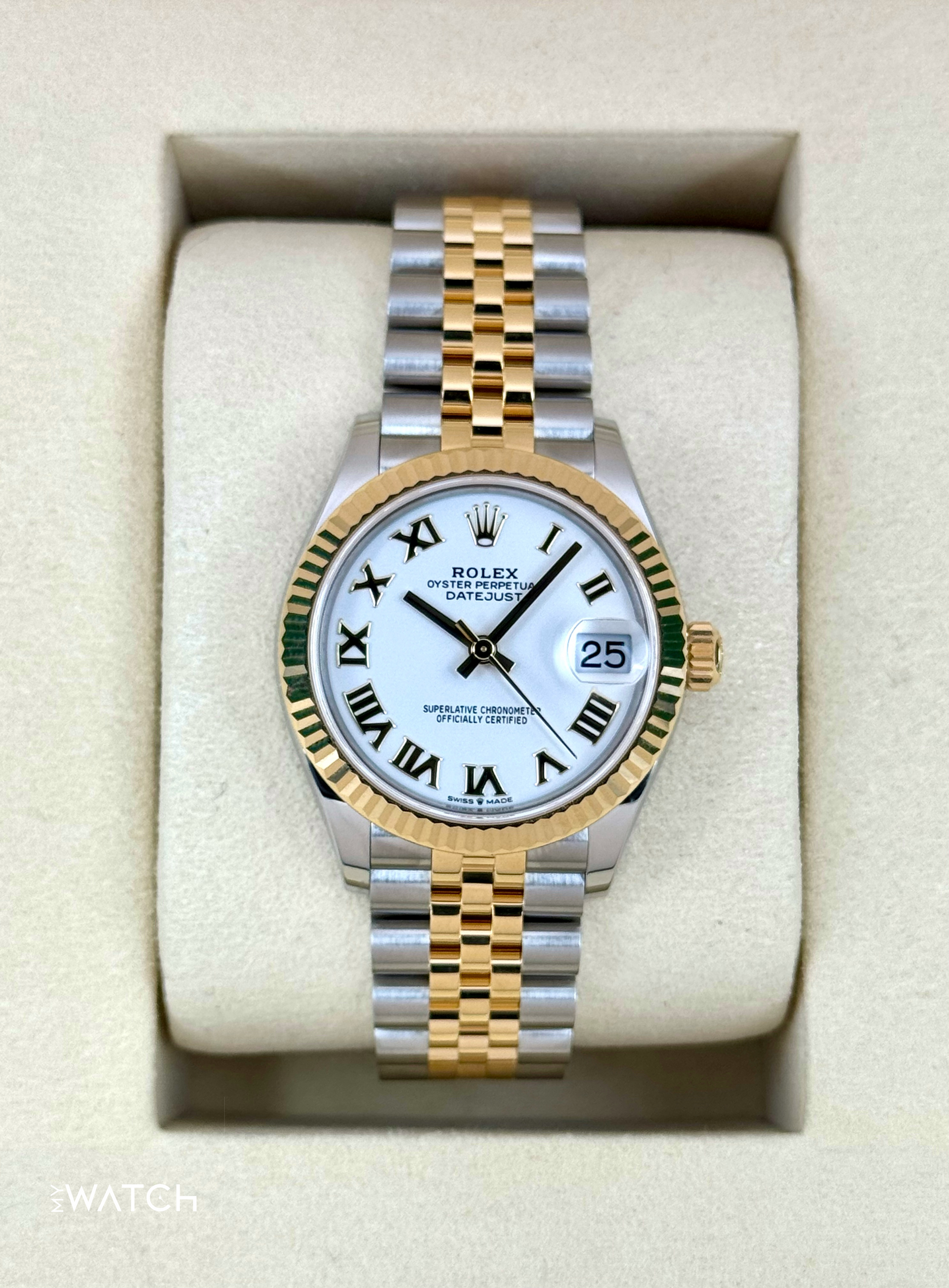 チェケラプランツ ⚠️要プロフ確認 ROLEX DATEJUST NEW 2025 Rolex Datejust 31mm 278273 Two-Tone Jubilee White Dial