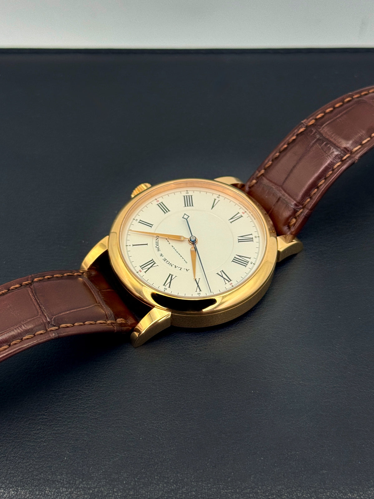 2007 A. Lange & Söhne Richard Lange 40.5mm 232.032 Rose Gold Silver Dial