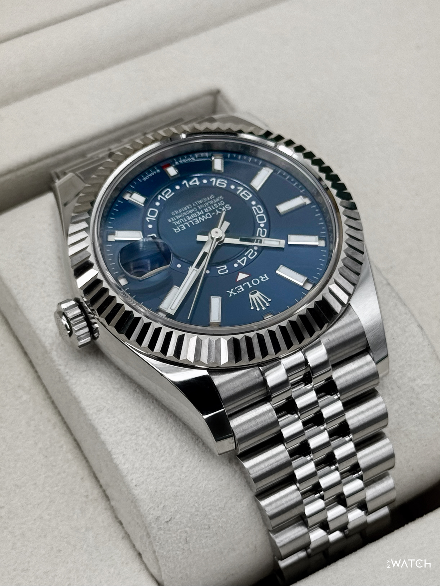 2025 Rolex Sky-Dweller 42mm 336934 Jubilee Blue Dial - MyWatchLLC