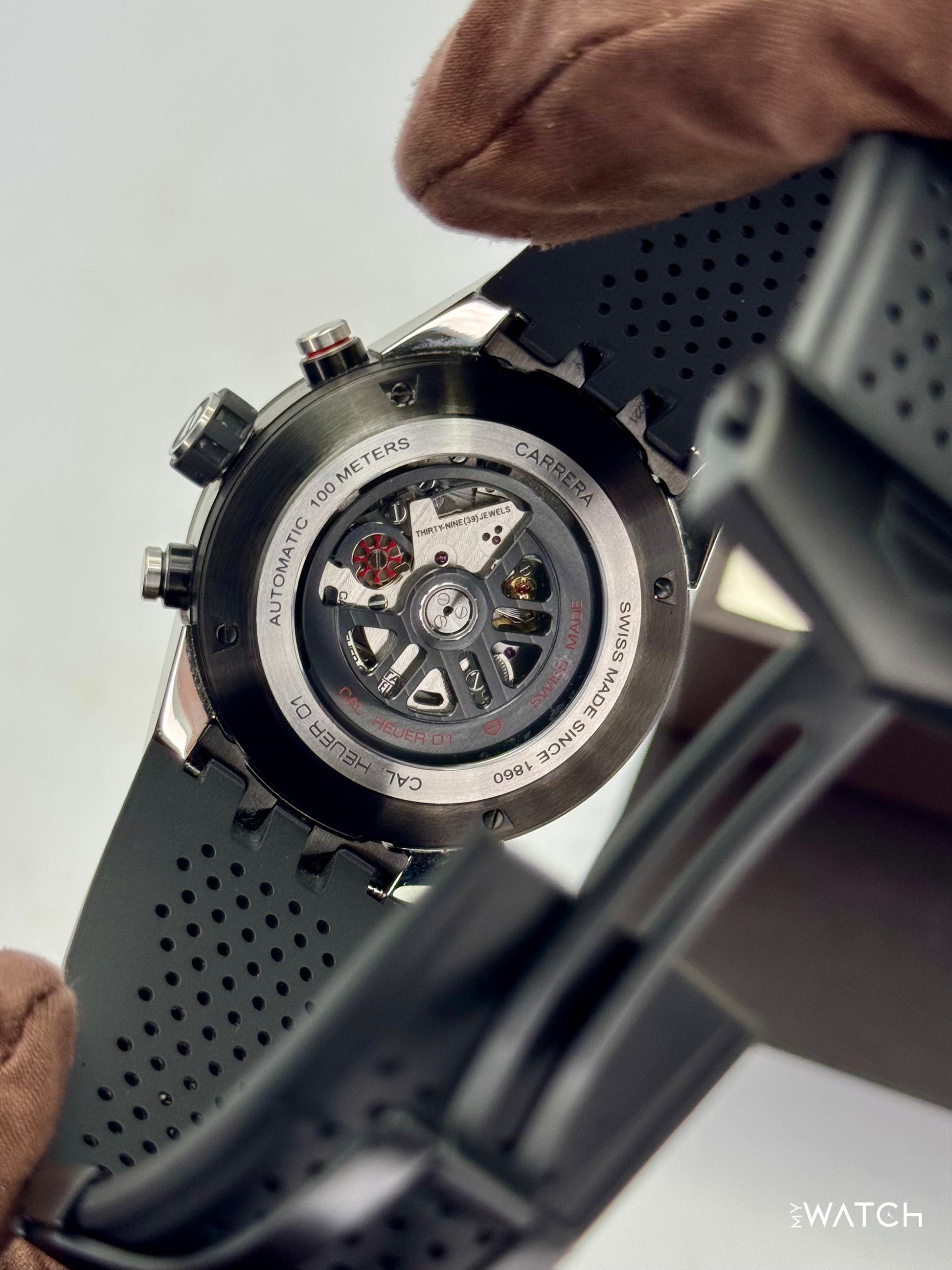 TAG Heuer Calibre Heuer 01 Chronograph 45mm CAR2A1Z Skeletonized Dial - MyWatchLLC