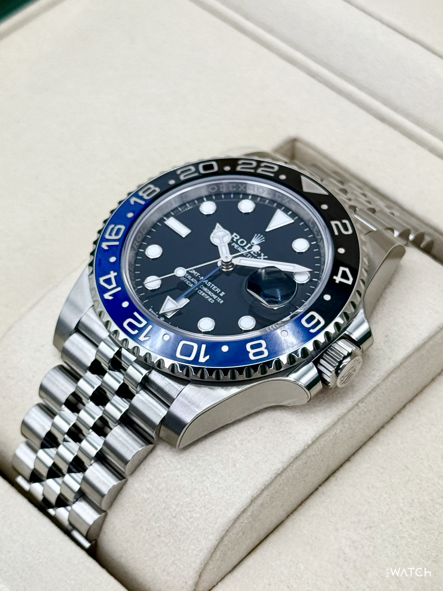 NEW 2026 Rolex GMT-Master II "Batgirl" 40mm 126710BLNR Jubilee (STICKERED) - MyWatchLLC