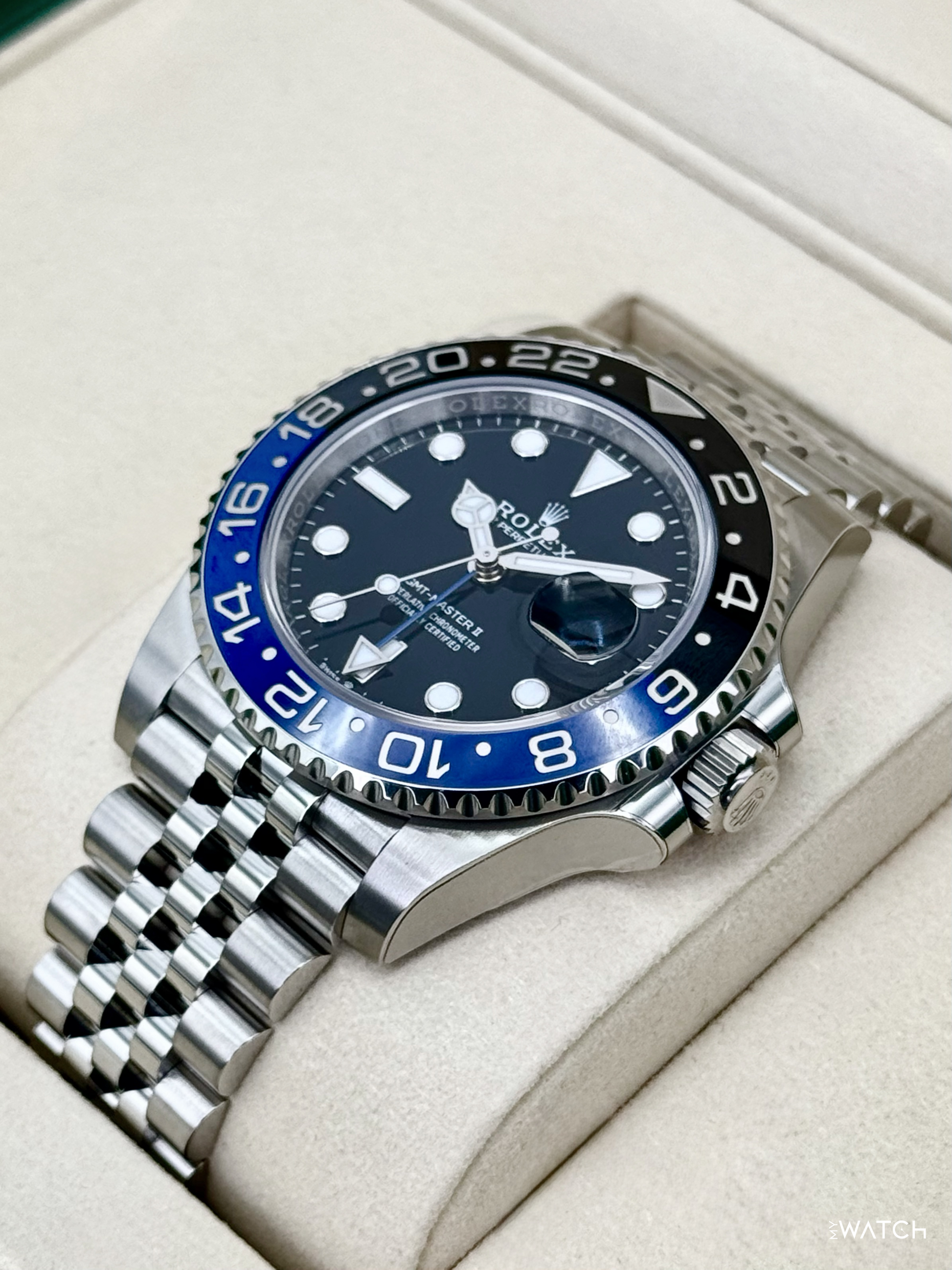 NEW 2026 Rolex GMT-Master II "Batgirl" 40mm 126710BLNR Jubilee (STICKERED) - MyWatchLLC