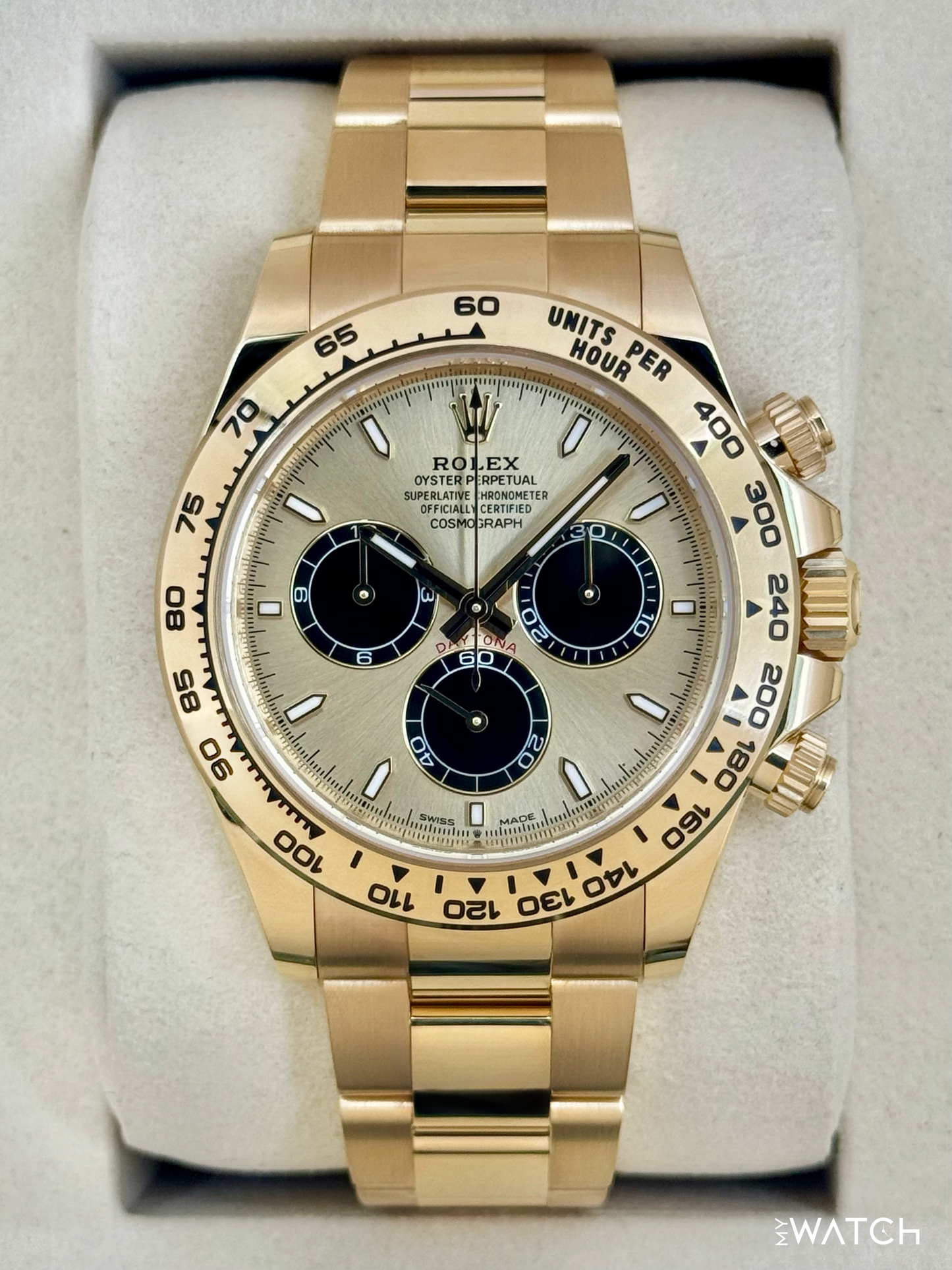 NEW 2026 Rolex Daytona 40mm 126508 18K Yellow Gold Champagne "Pikachu" Dial (STICKERED) - MyWatchLLC