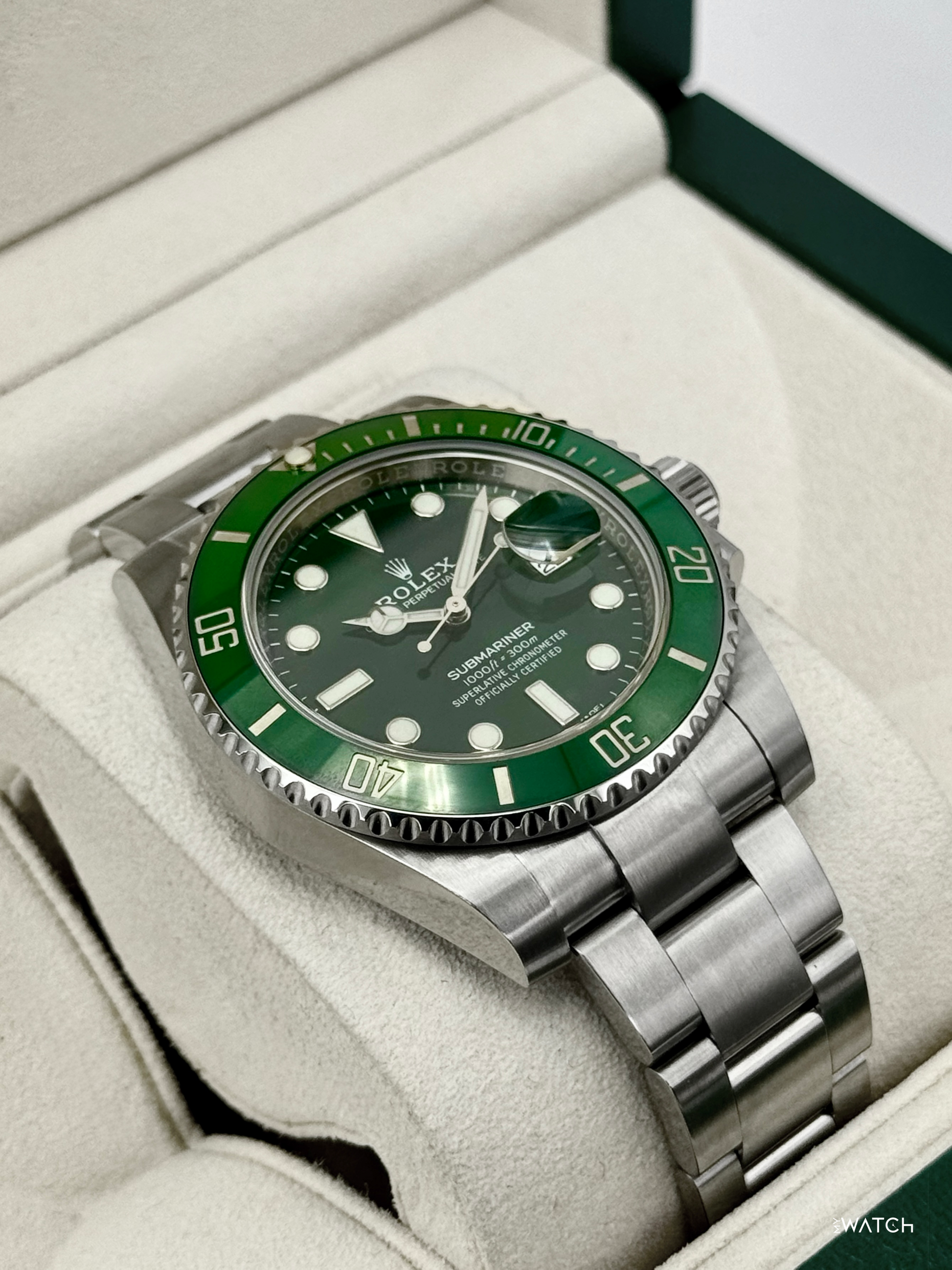 2017 Rolex Submariner “Hulk” 40mm 116610LV Green Dial - MyWatchLLC
