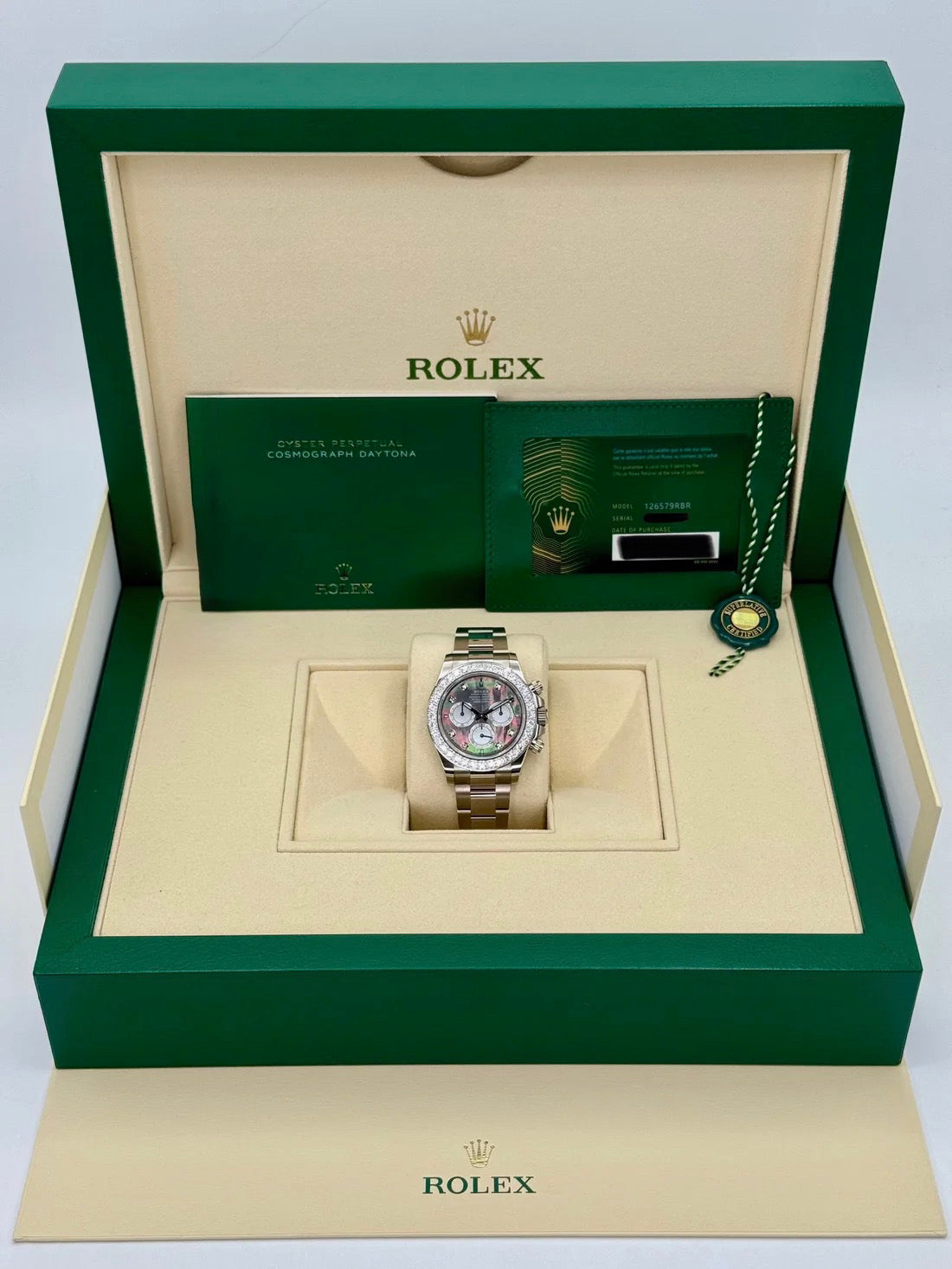 NEW 2025 Rolex Daytona 40mm 126579RBR Mother of Pearl Diamond Dial