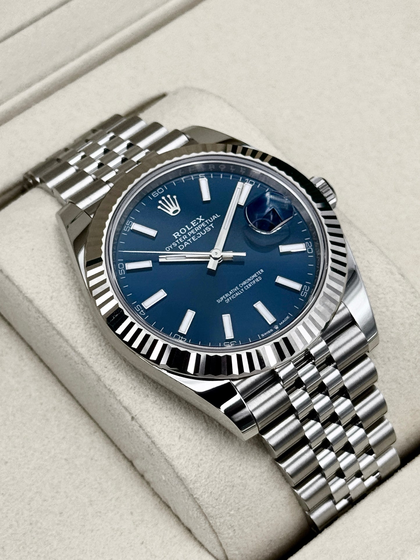 2026 Rolex Datejust 41mm 126334 Stainless Steel Jubilee Blue Dial