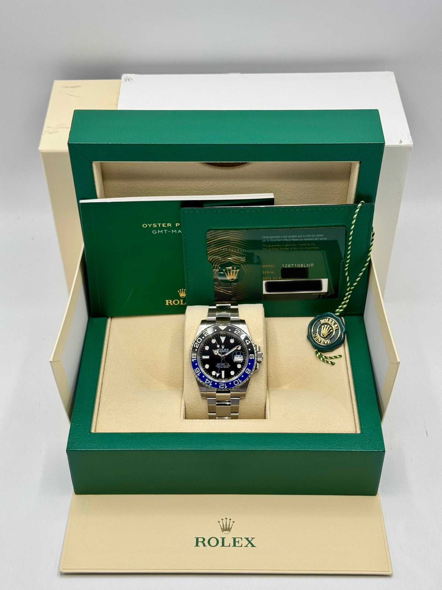 NEW 2024 Rolex GMT-Master II "Batman" 40mm 126710BLNR Oyster