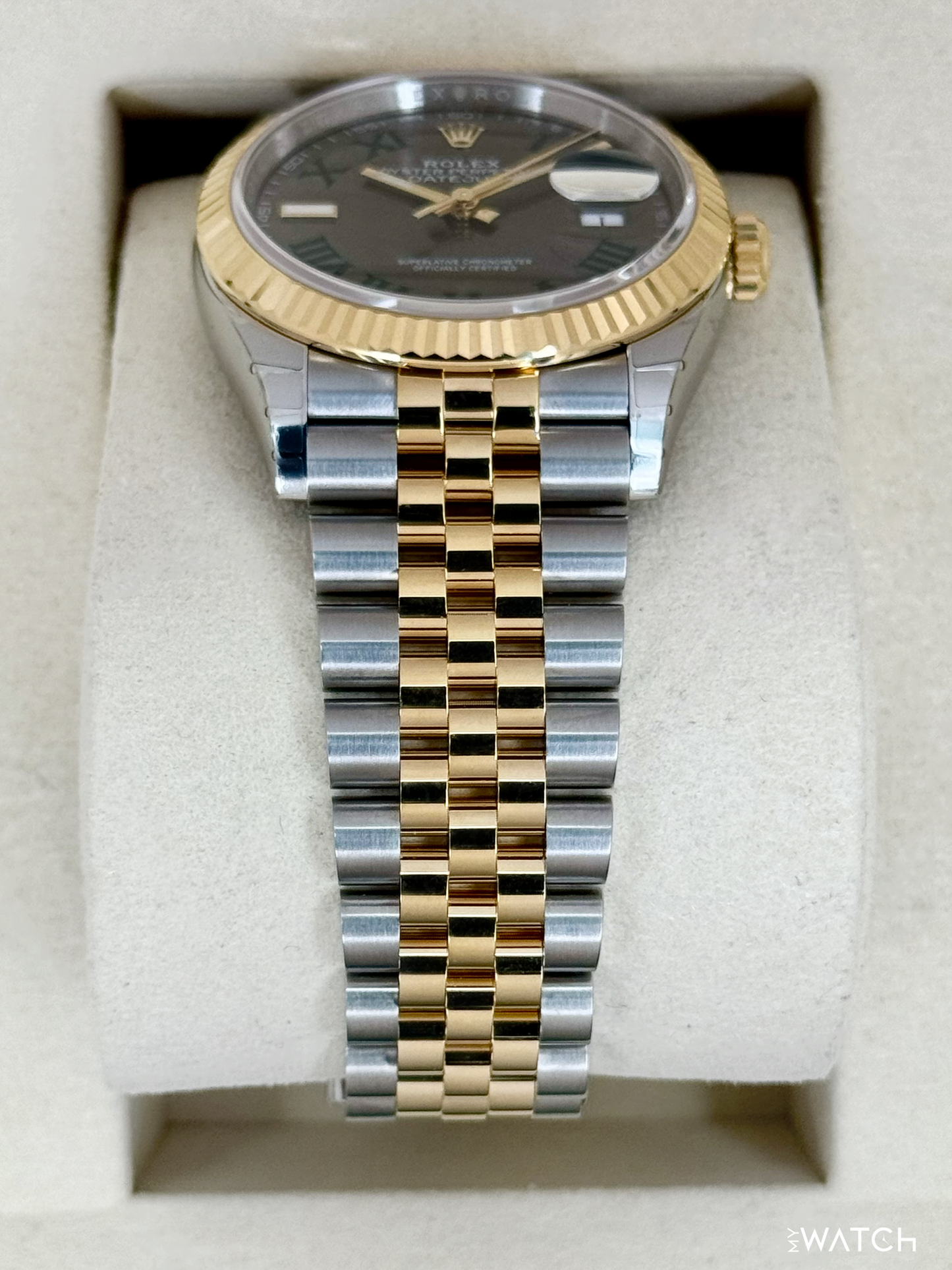 NEW 2026 Rolex Datejust 36mm 126233 Two-Tone Jubilee Wimbledon Dial (STICKERED) - MyWatchLLC