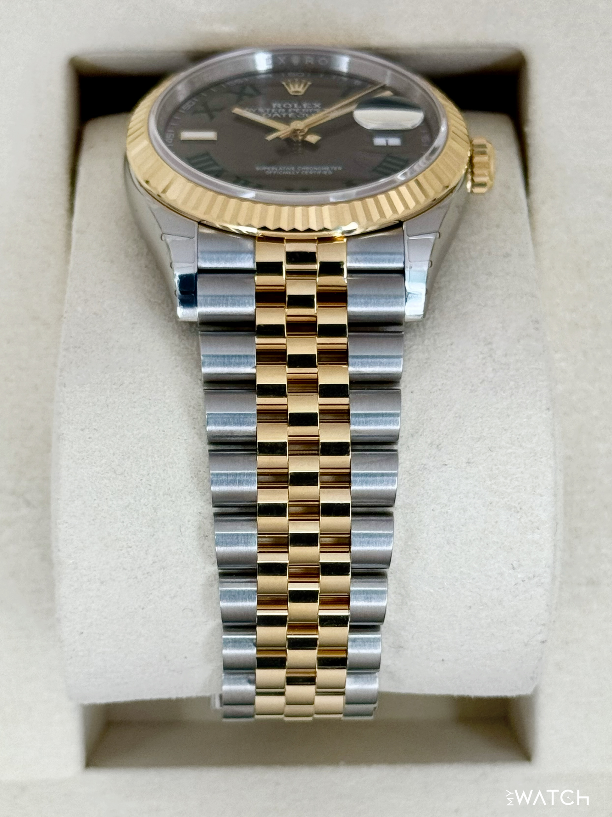 NEW 2026 Rolex Datejust 36mm 126233 Two-Tone Jubilee Wimbledon Dial (STICKERED) - MyWatchLLC