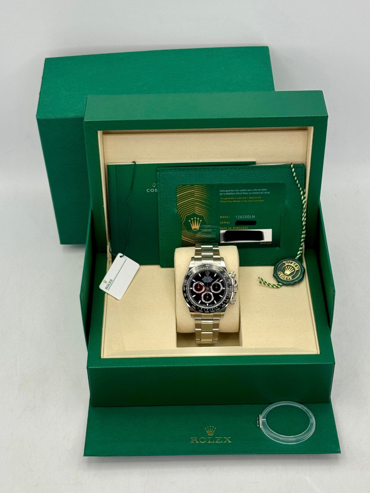 2025 Rolex Daytona 40mm 126500LN Stainless Steel Black Dial
