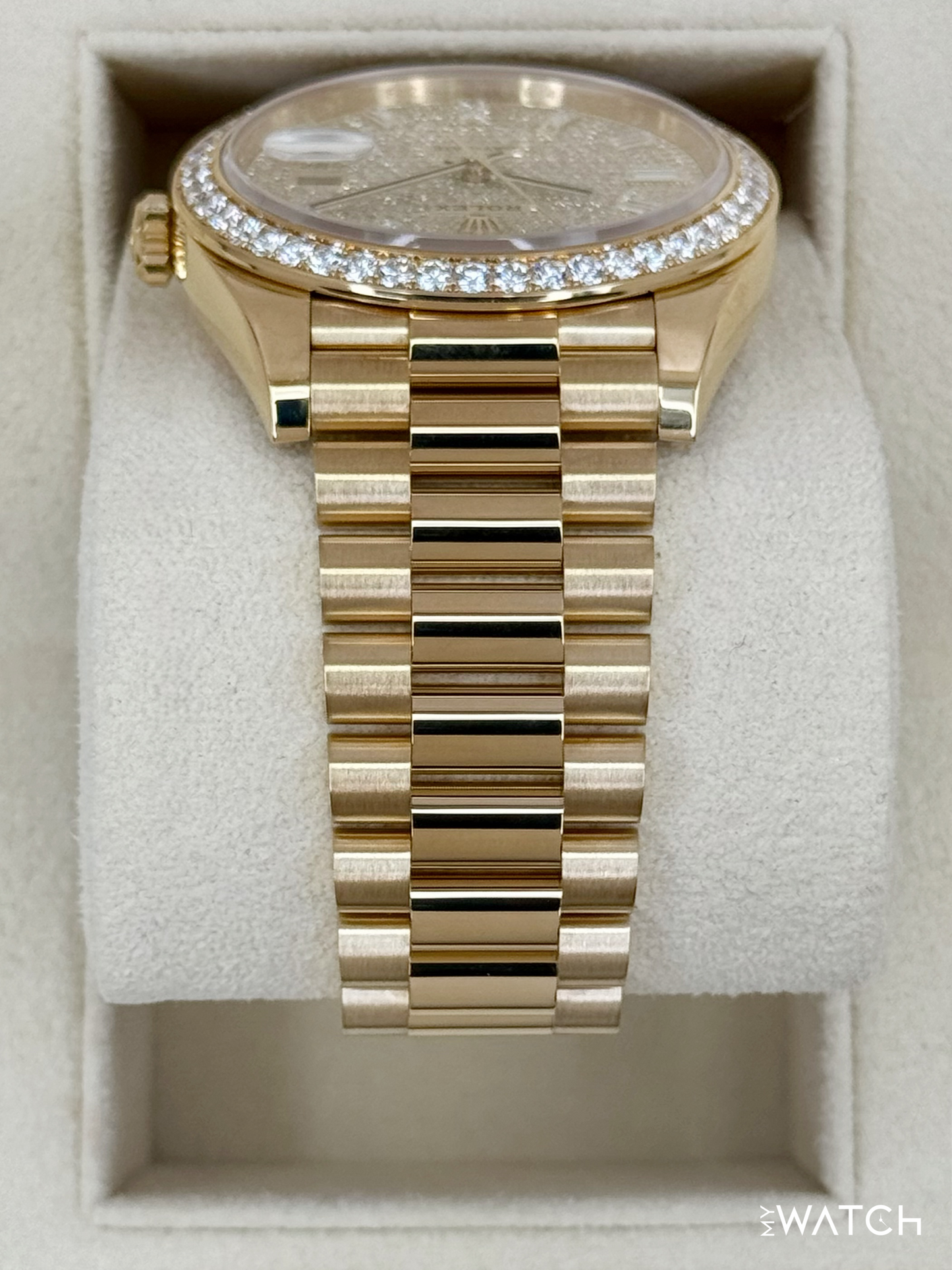 2024 Rolex Day-Date 40mm 228348RBR Diamond Paved Dial - MyWatchLLC