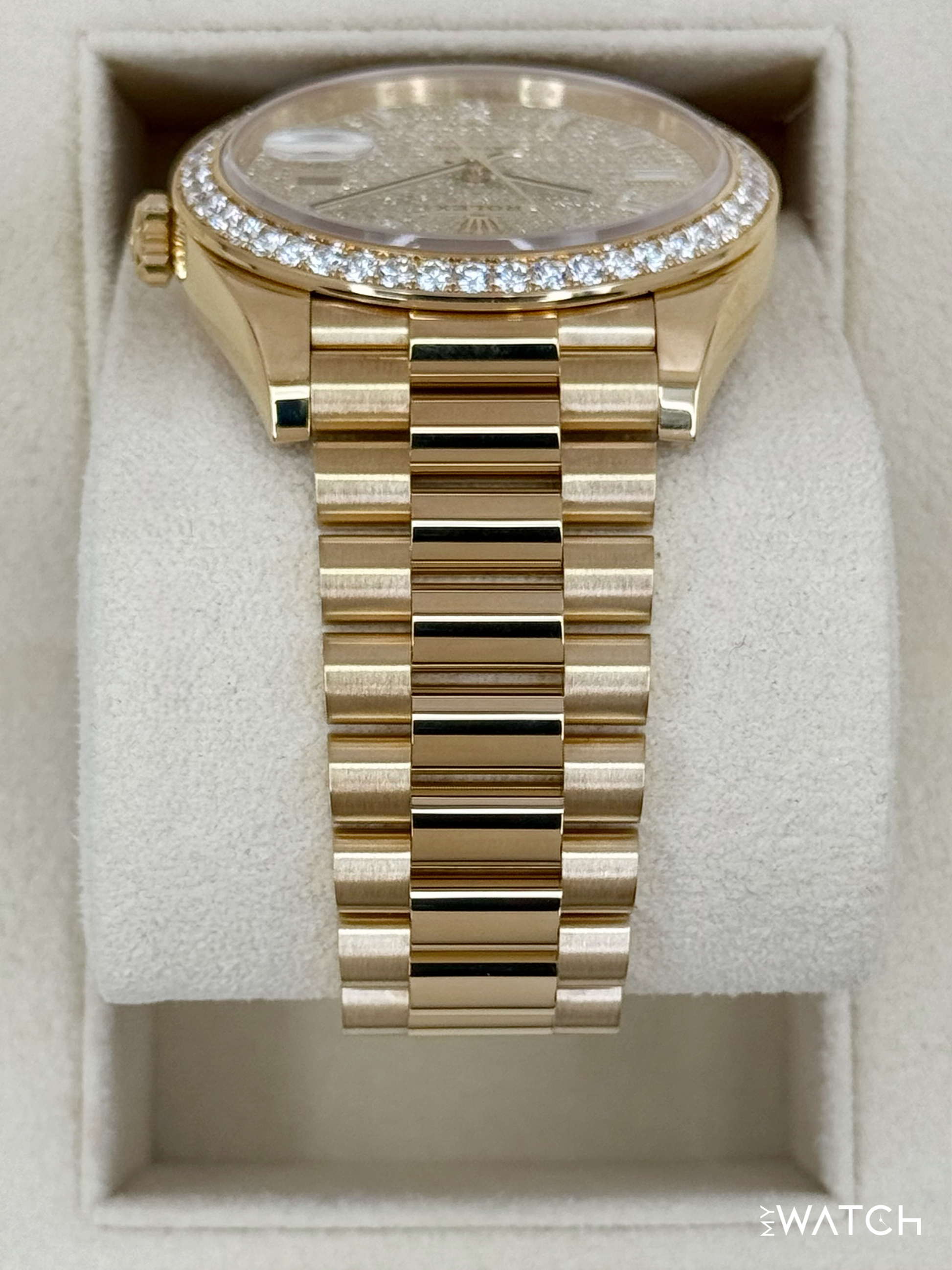 2024 Rolex Day-Date 40mm 228348RBR Diamond Paved Dial - MyWatchLLC