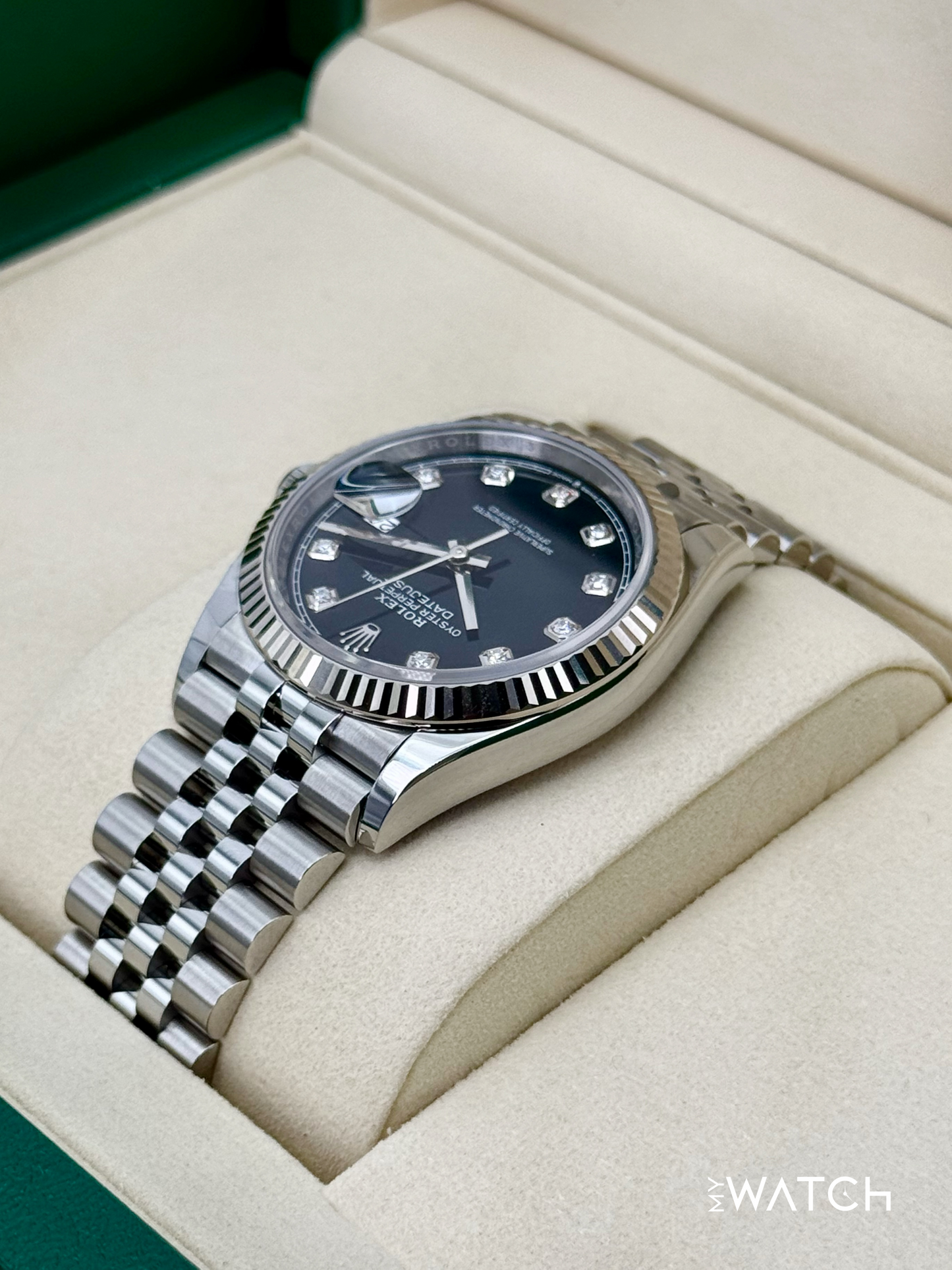 NEW 2025 Rolex Datejust 36mm 126234 Jubilee Black Diamond Dial