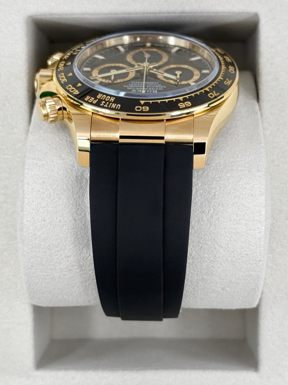 NEW 2026 Rolex Daytona 40mm 126518LN Yellow Gold Oysterflex Black Dial (NEW STYLE CARD)