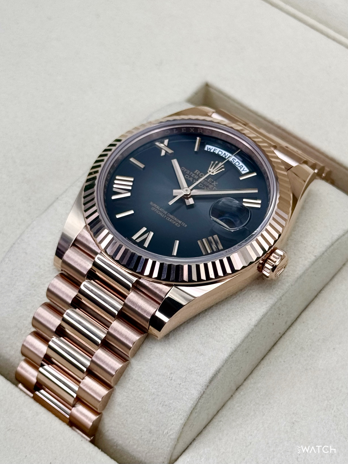 NEW 2026 Rolex Day-Date 40mm 228235 Presidential Slate Ombre Dial - MyWatchLLC
