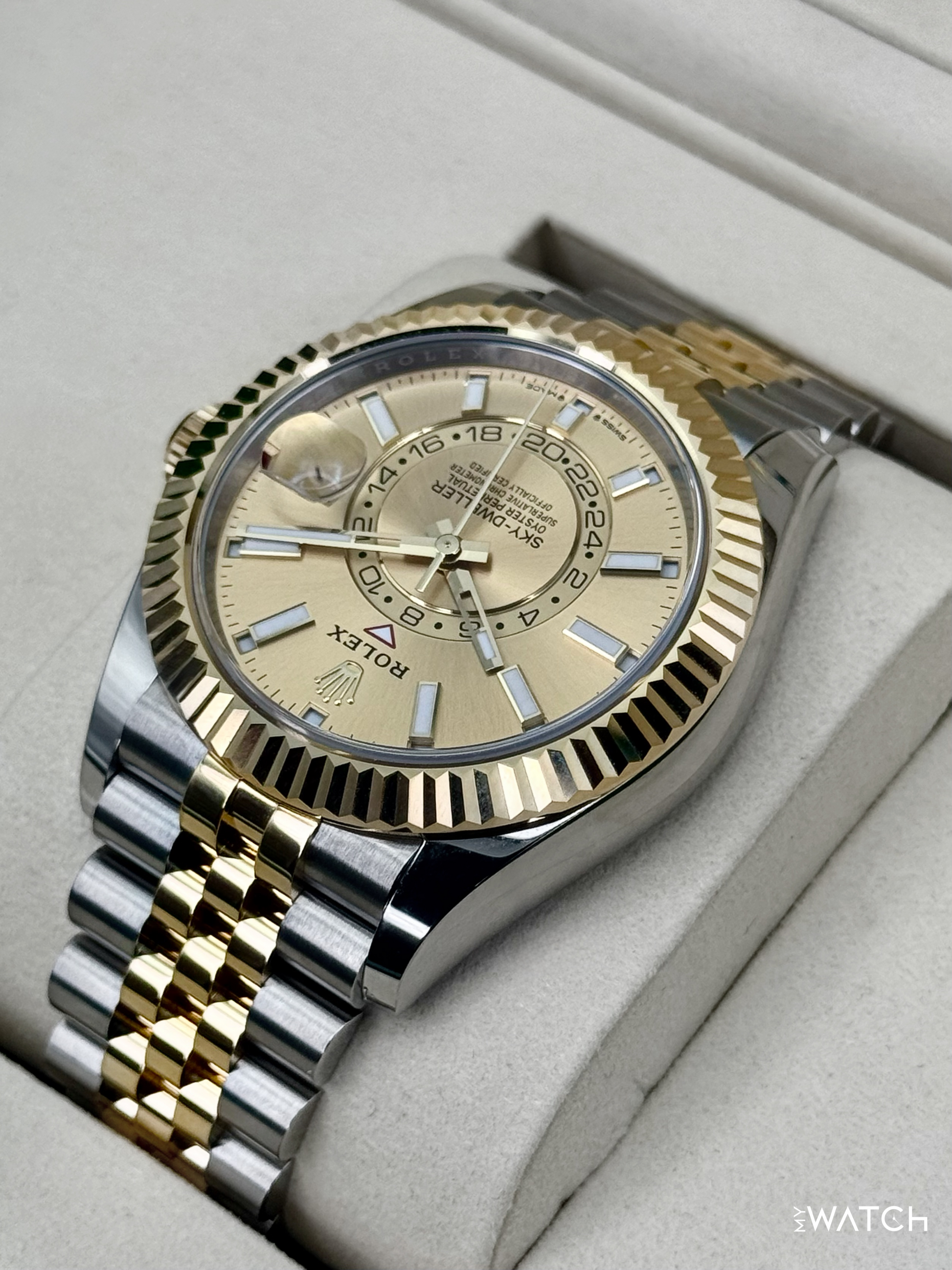 NEW 2026 Rolex Sky-Dweller 42mm 336933 Jubilee Champagne Dial - MyWatchLLC