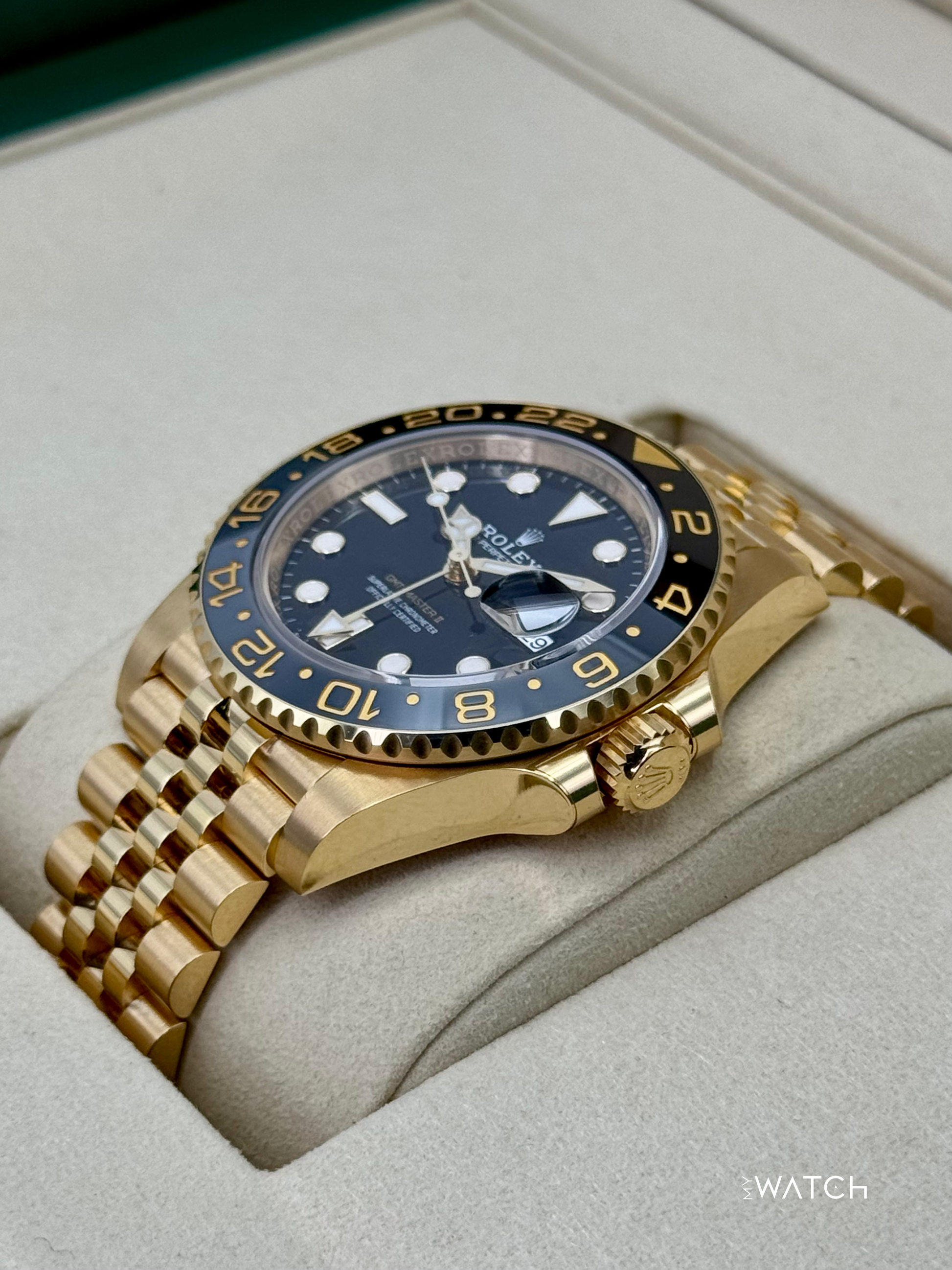 NEW 2025 Rolex GMT-Master II 40mm 126718GRNR Jubilee Black Dial (STICKERED) - MyWatchLLC