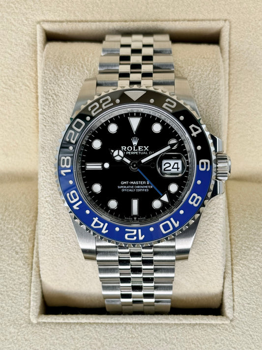 NEW 2023 Rolex GMT-Master II "Batgirl" 40mm 126710BLNR Jubilee Black Dial - MyWatchLLC