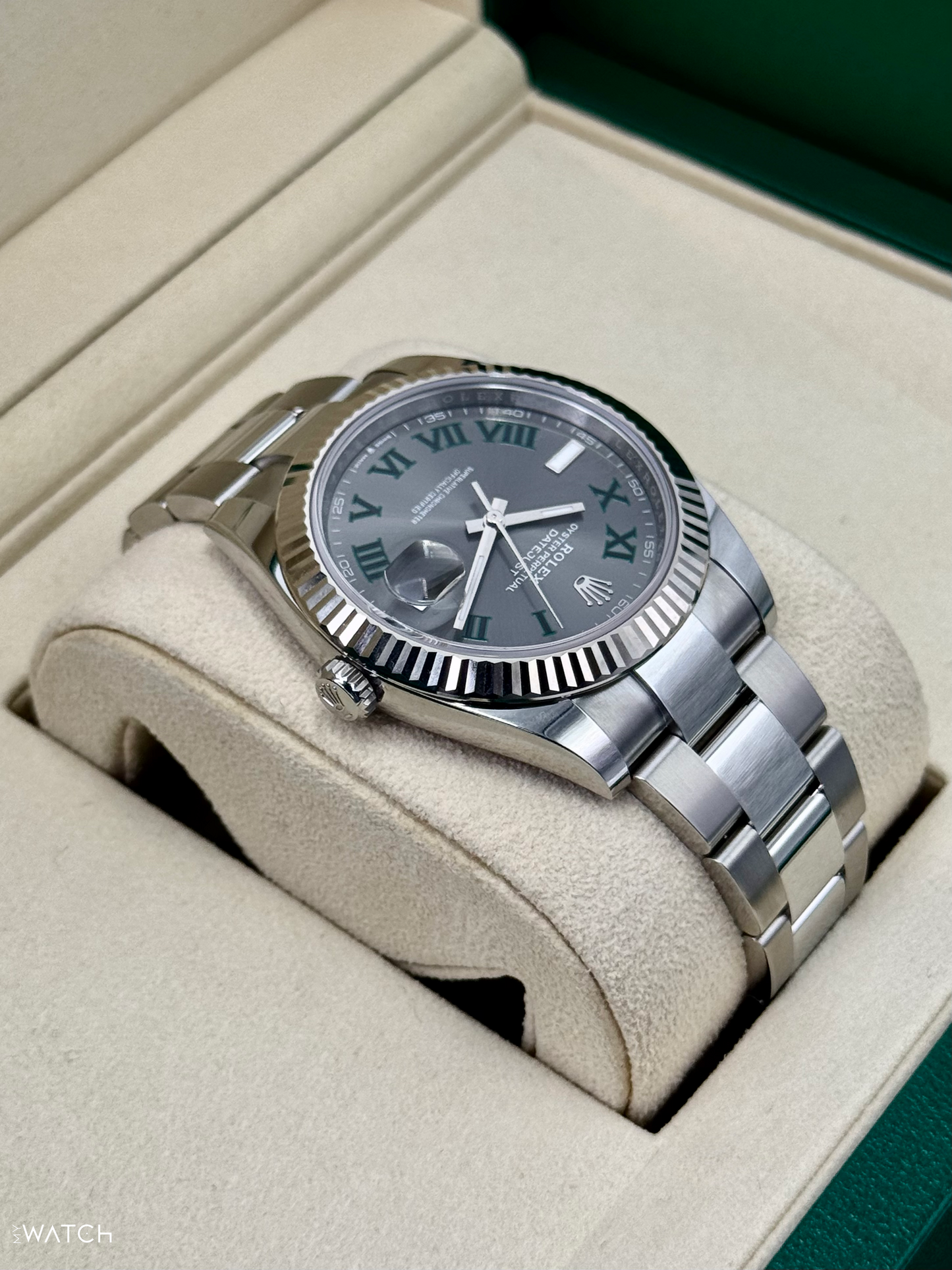 NEW 2025 Rolex Datejust 41mm 126334 Oyster Wimbledon Dial - MyWatchLLC