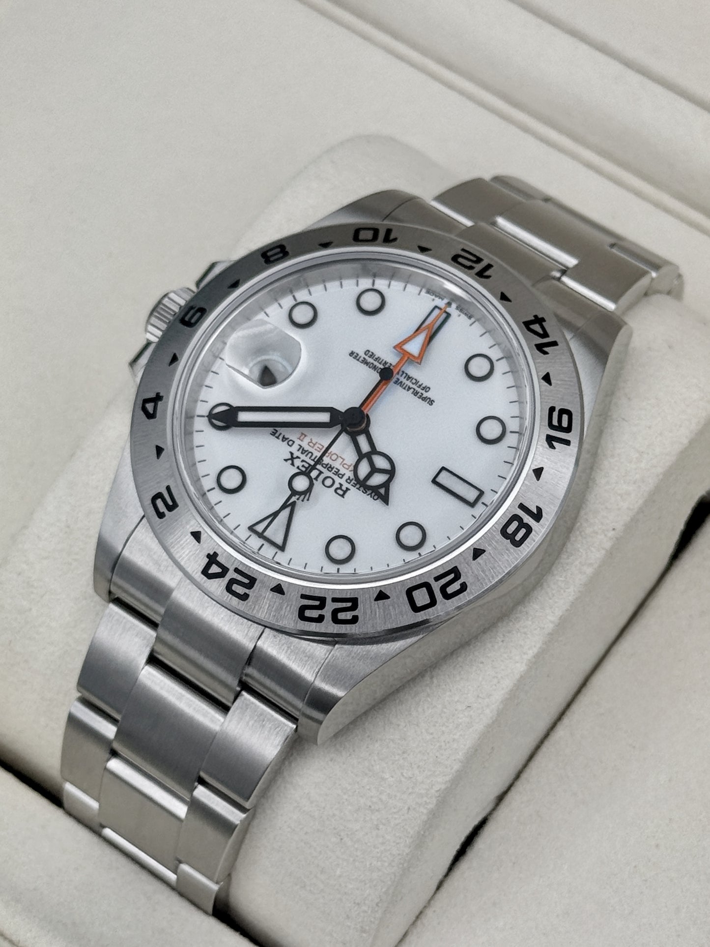 NEW 2026 Rolex Explorer II 42mm 226570 Polar White Dial (STICKERED)