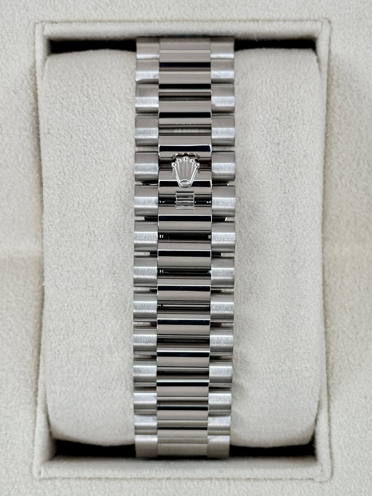 2024 Rolex Day-Date 40mm 228239 White Gold Meteorite Diamond Dial