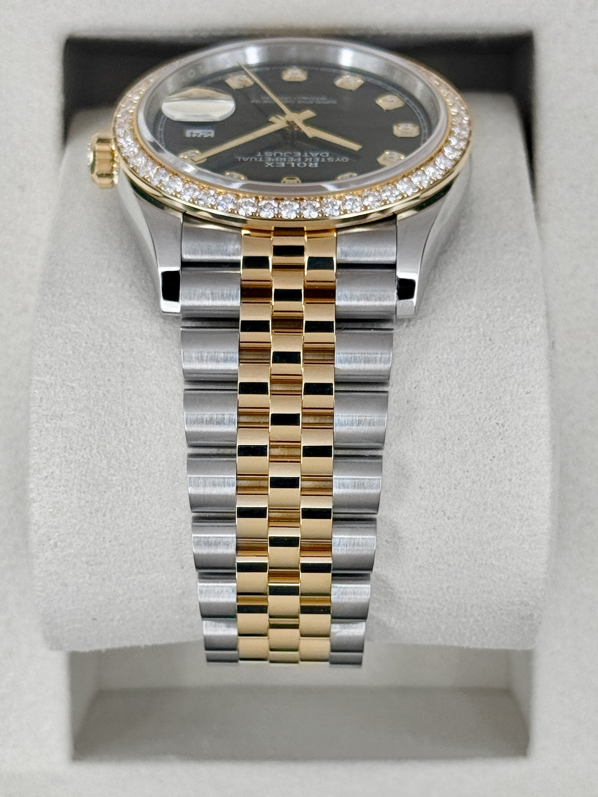 NEW 2026 Rolex Datejust 36mm 126283RBR Two-Tone Jubilee Diamond Bezel Black Diamond Dial