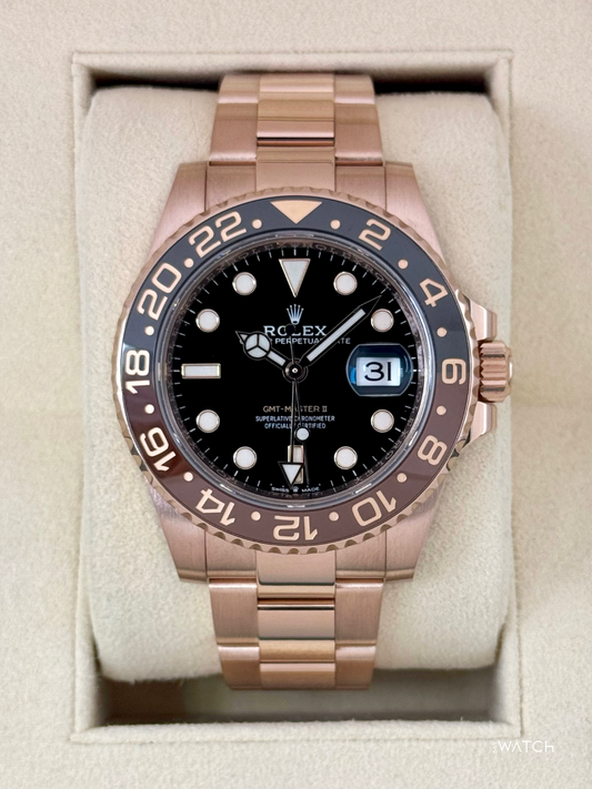 2021 Rolex GMT-Master II "Rootbeer" 40mm 126715CHNR Rose Gold