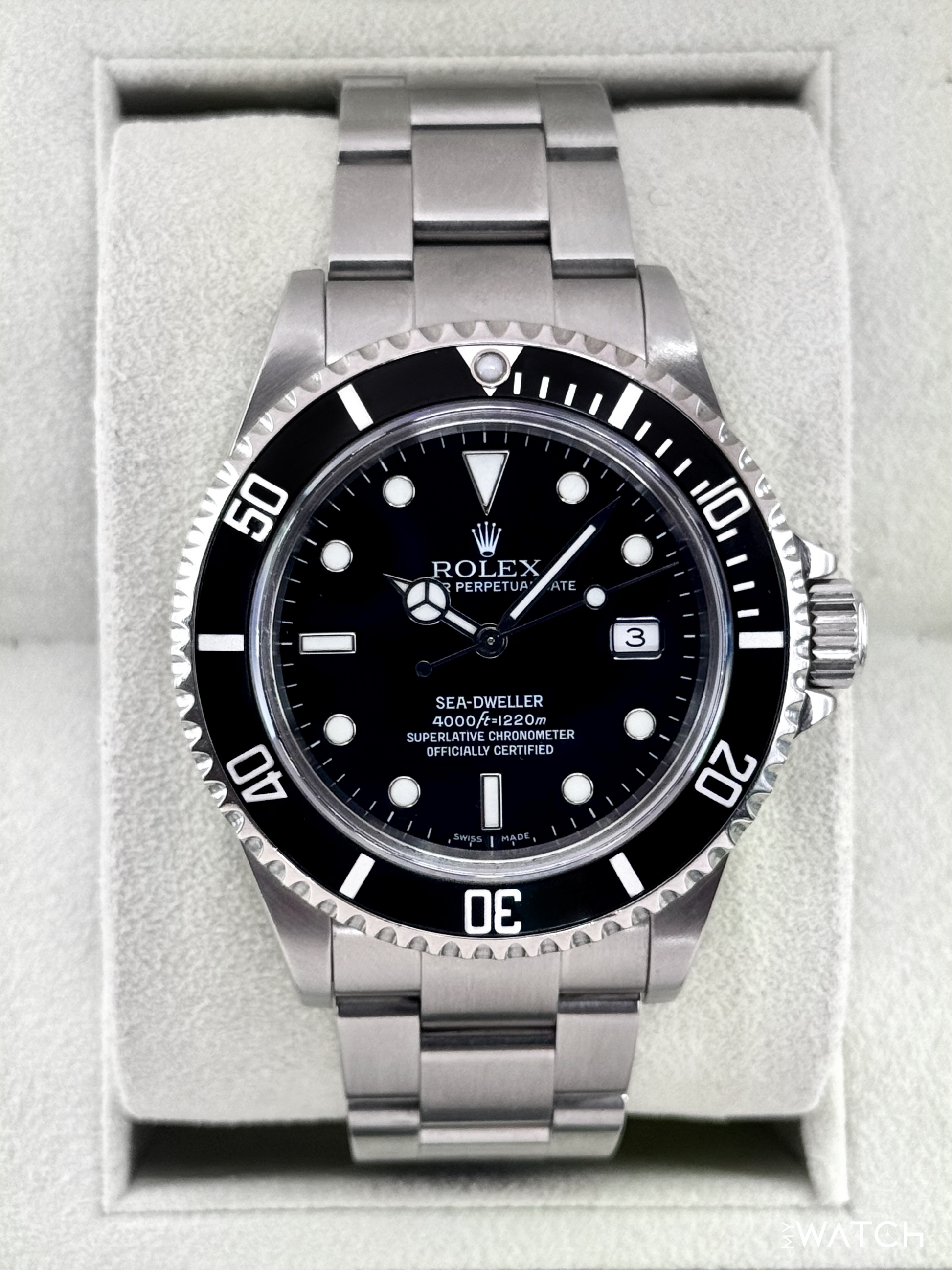 2007 Rolex Sea-Dweller 40mm 16600 Stainless Steel Black Dial "Collectors Set" - MyWatchLLC