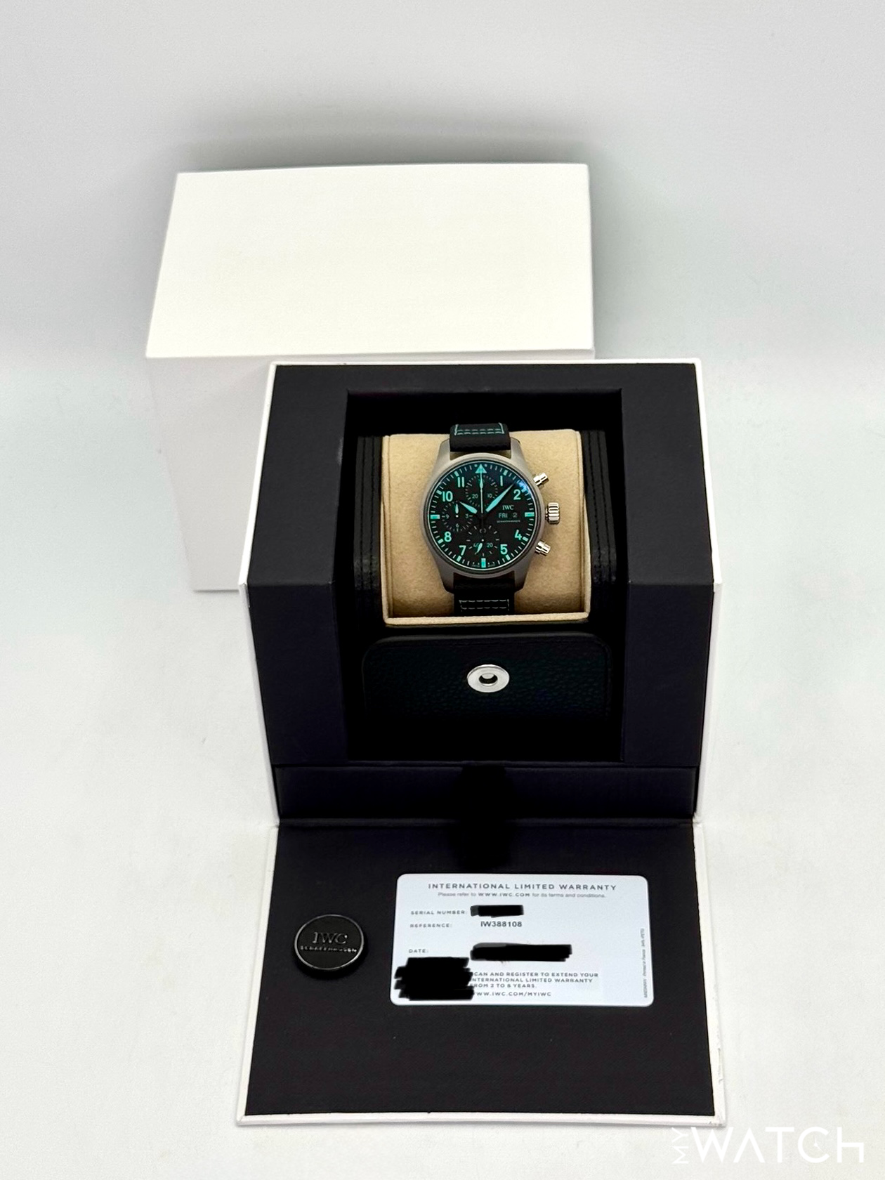 2023 IWC Pilot's Chronograph 41mm IW388108 Titanium Black Dial