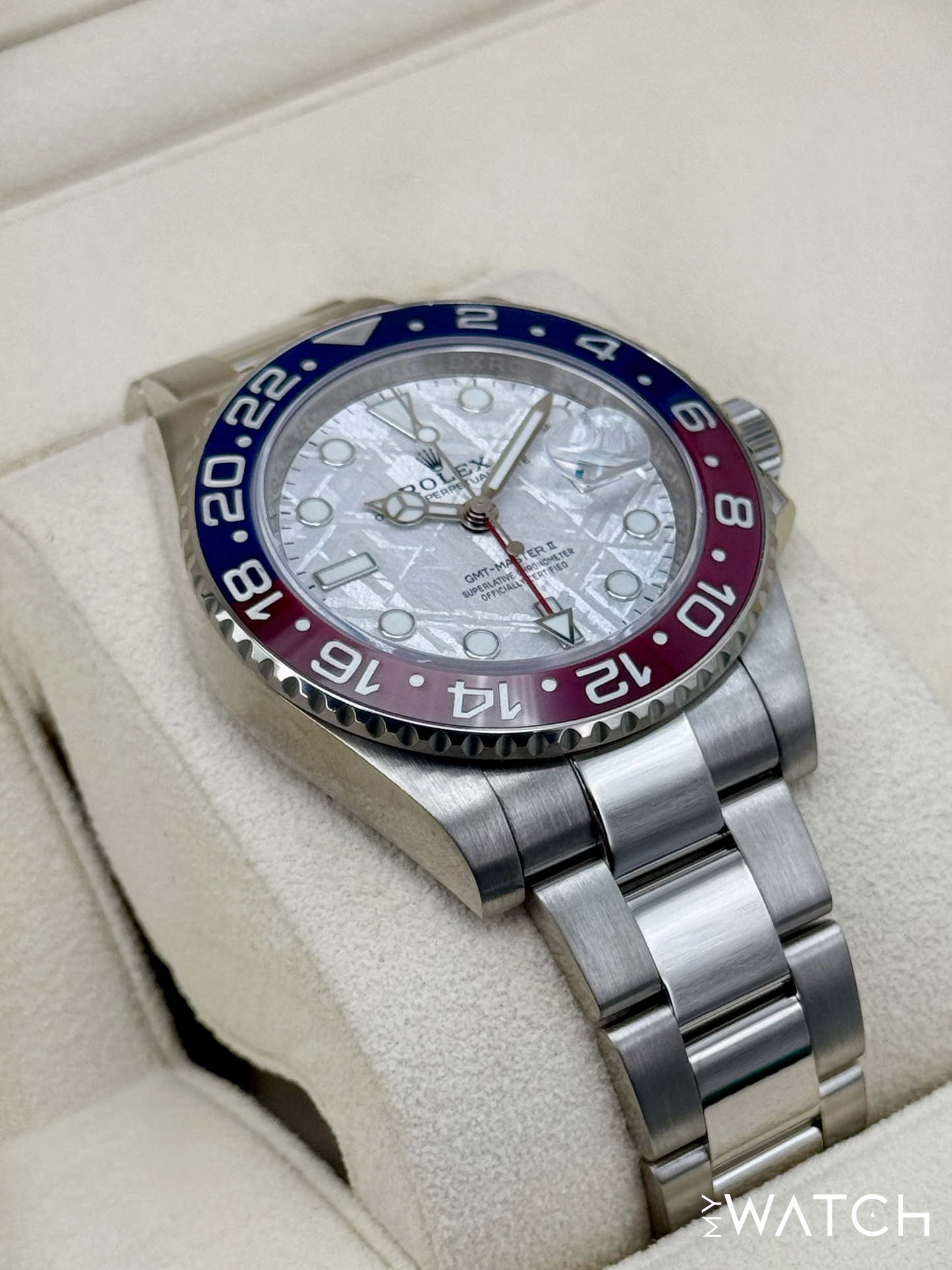2021 Rolex GMT-Master II "Pepsi" 40mm 126719BLRO Meteorite Dial