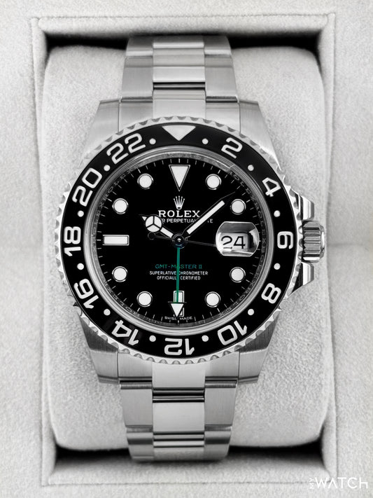 2018 Rolex GMT-Master II 40mm 116710LN Stainless Steel Black Dial - MyWatchLLC